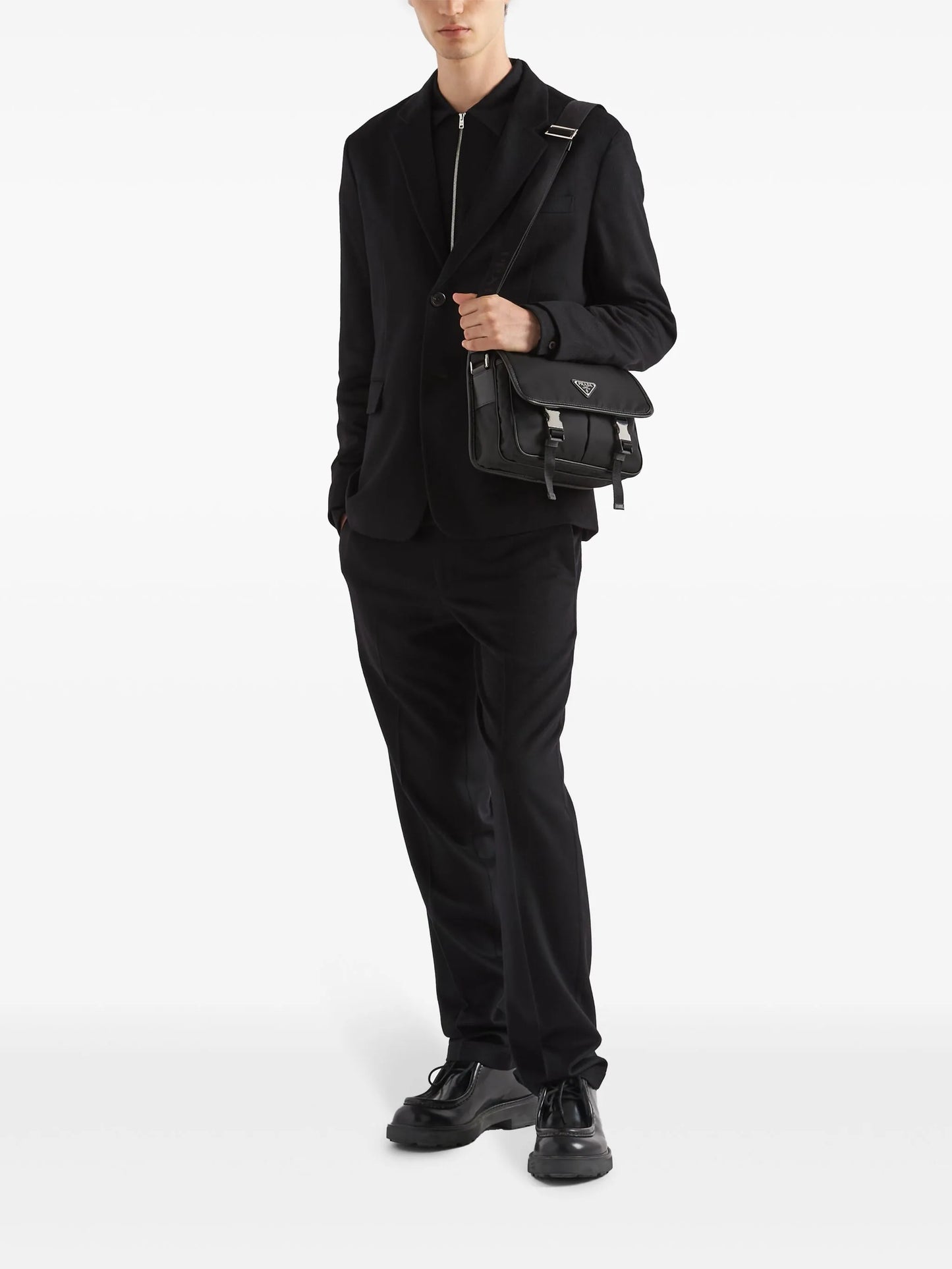 logo-appliqué Re-Nylon shoulder bag