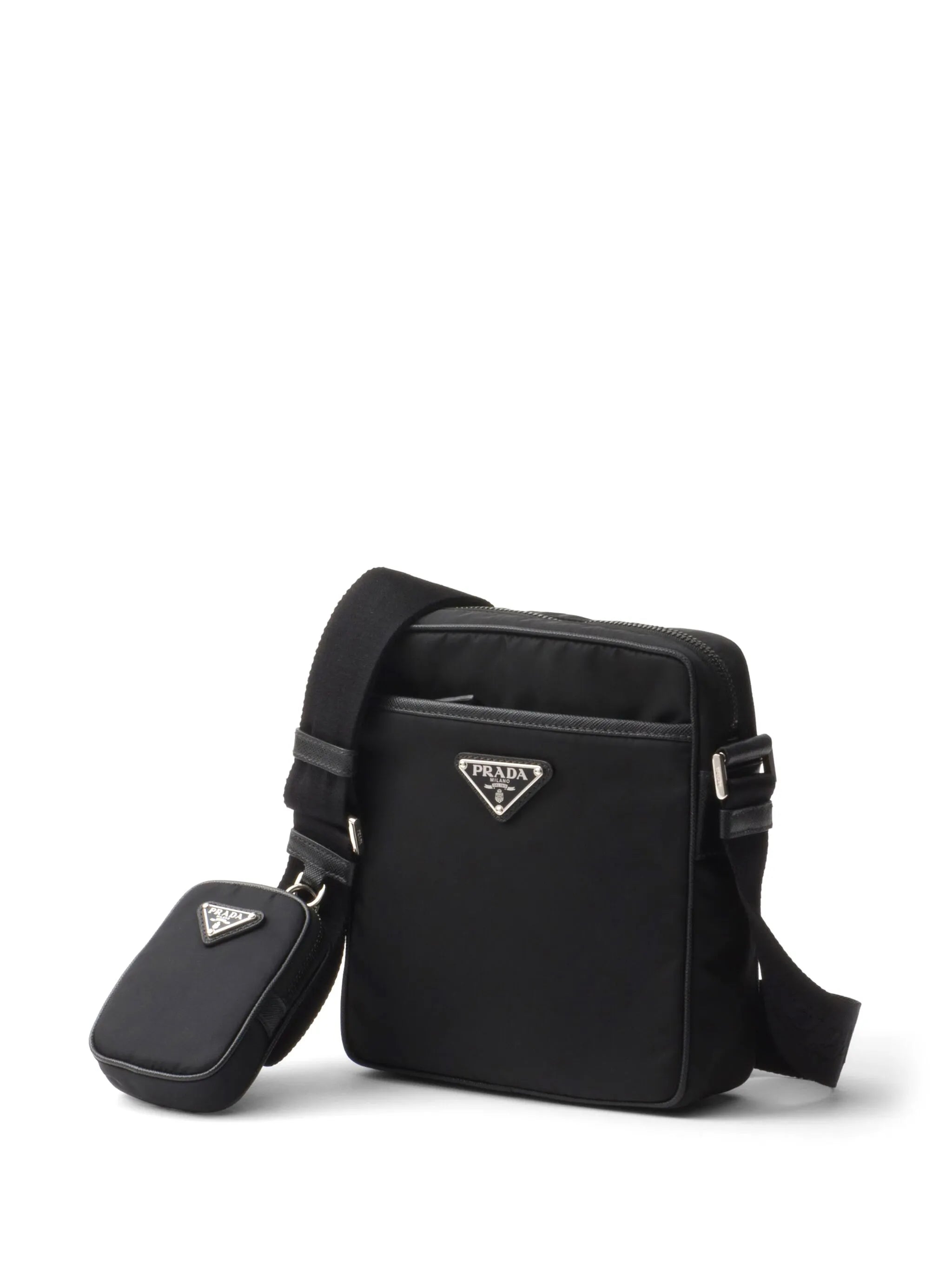 triangle-logo messenger bag