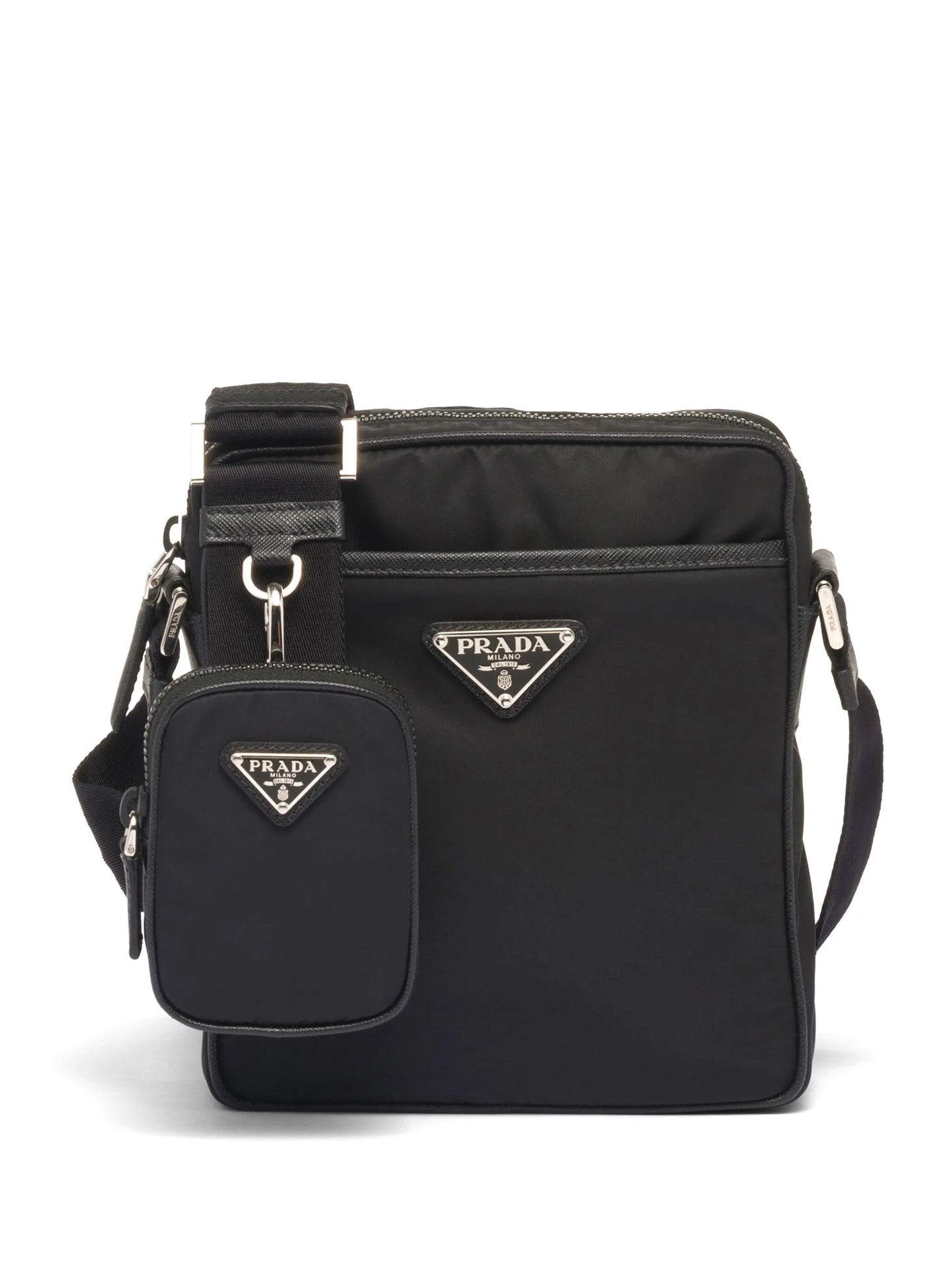 triangle-logo messenger bag