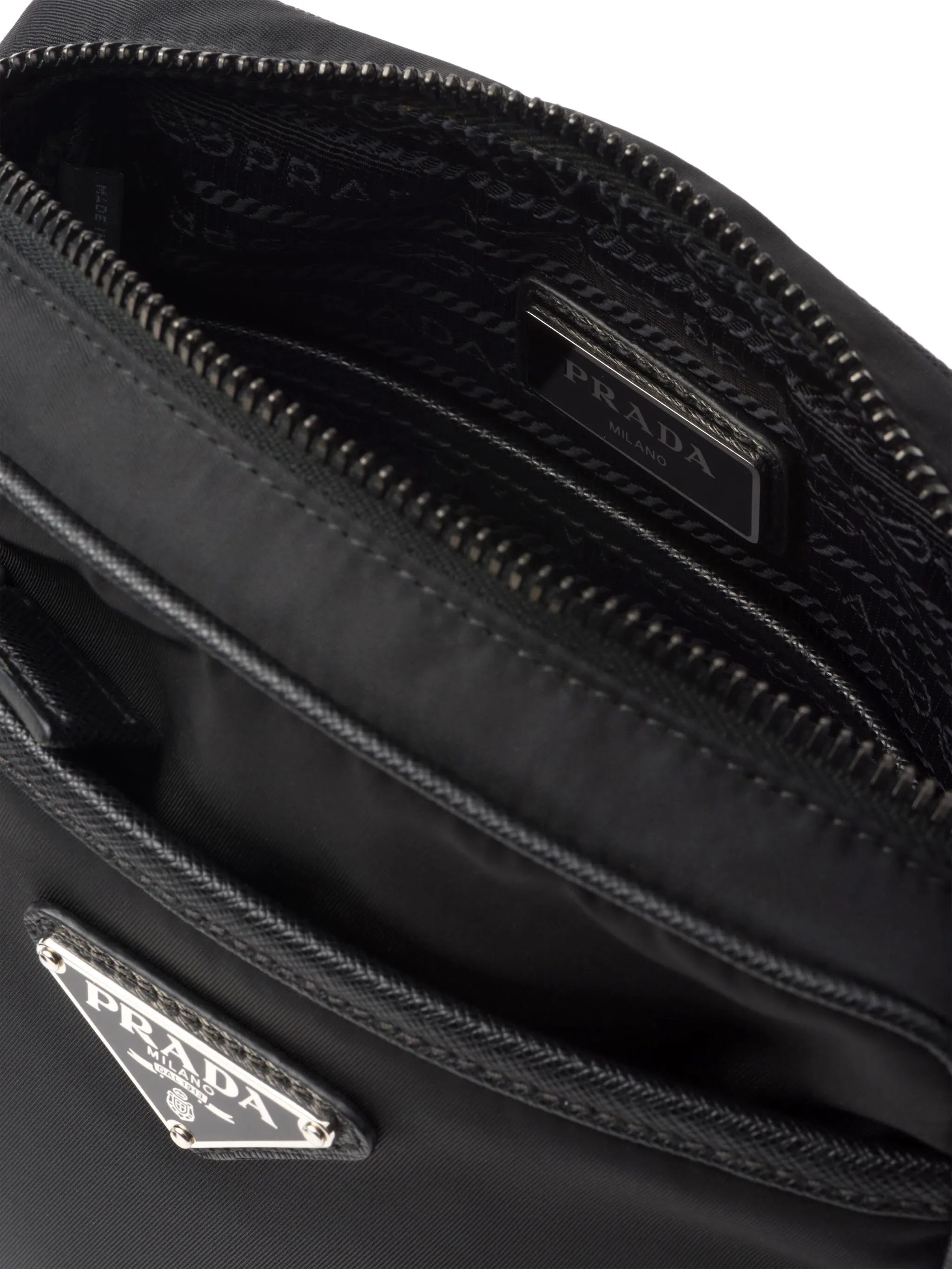 triangle-logo messenger bag