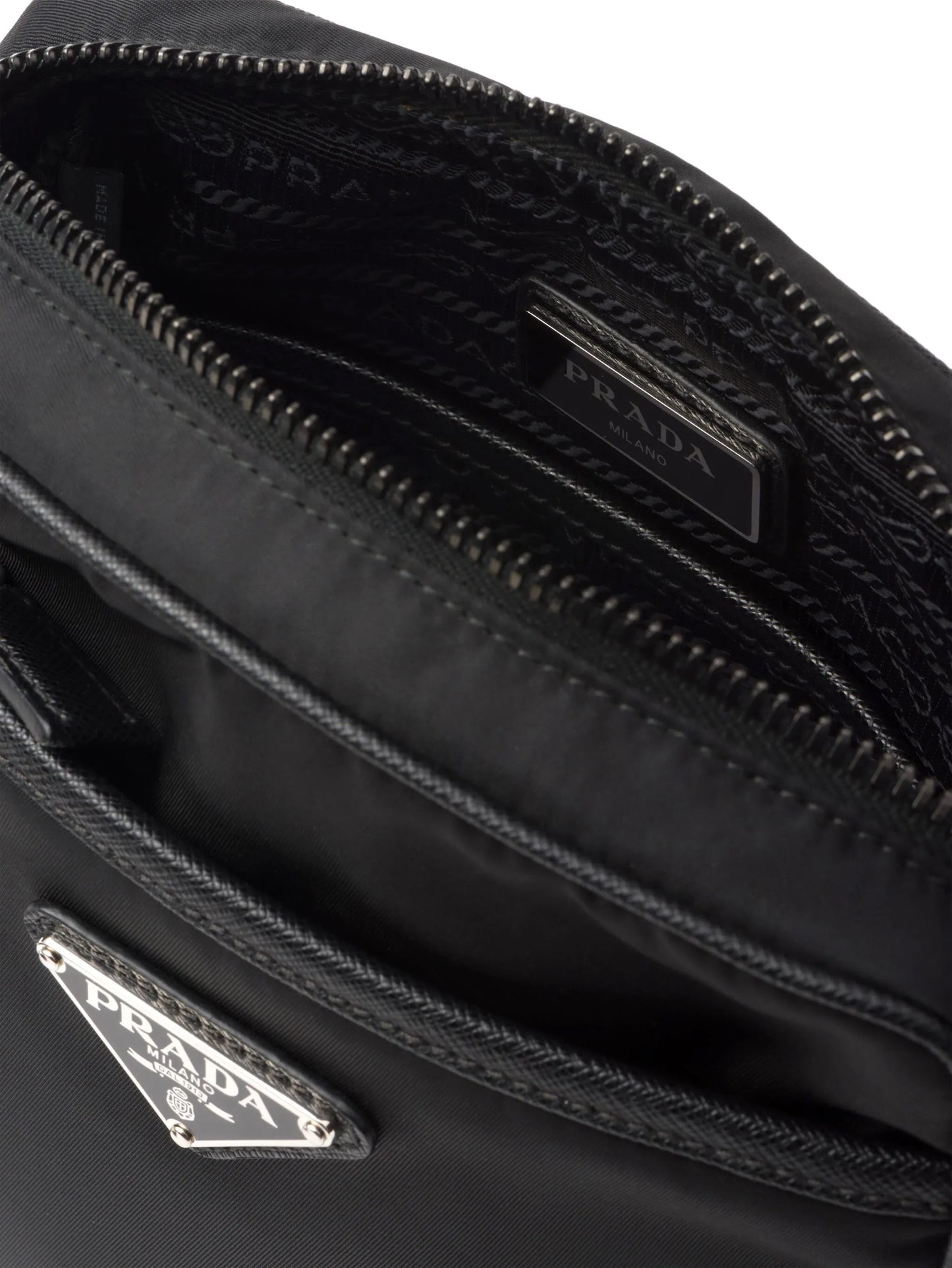 triangle-logo messenger bag