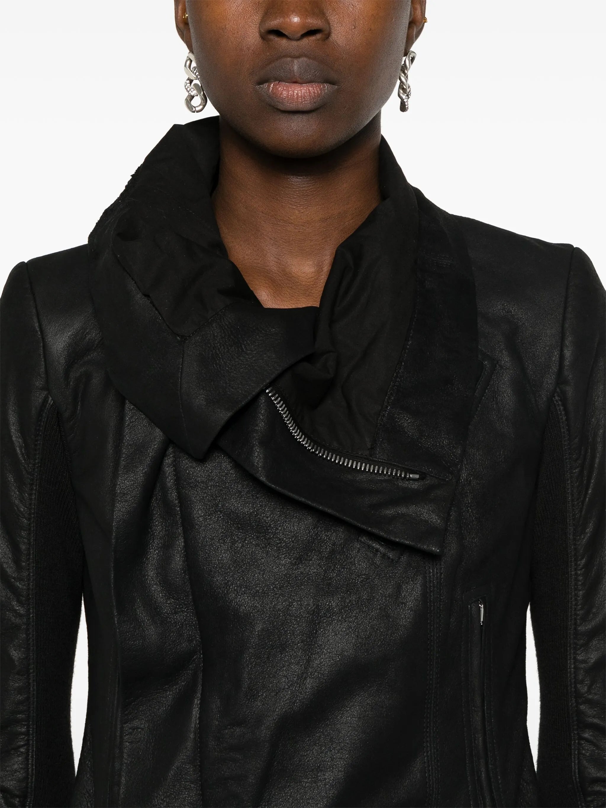 leather biker jacket