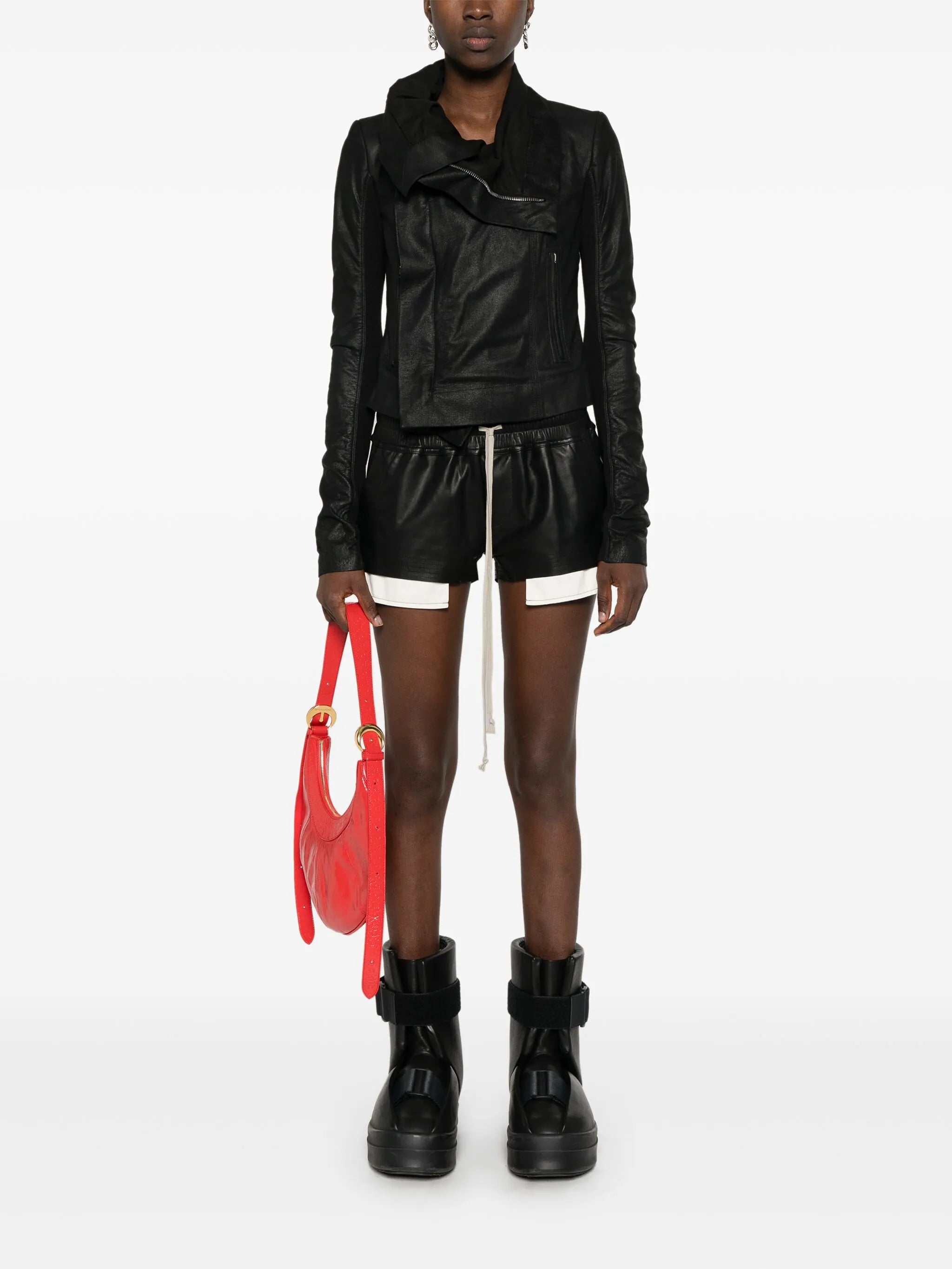 leather biker jacket