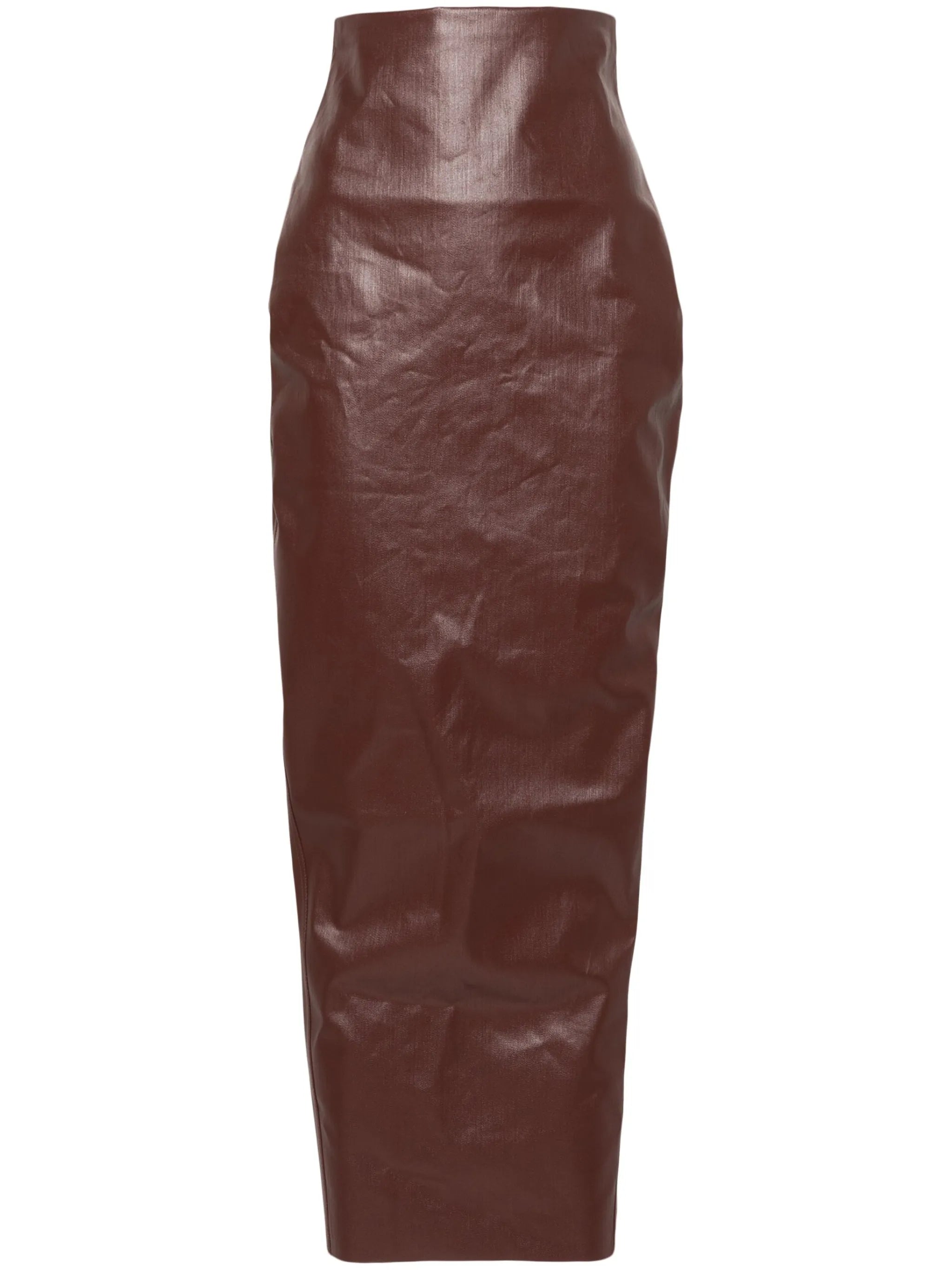 Pillar coated maxi skirt