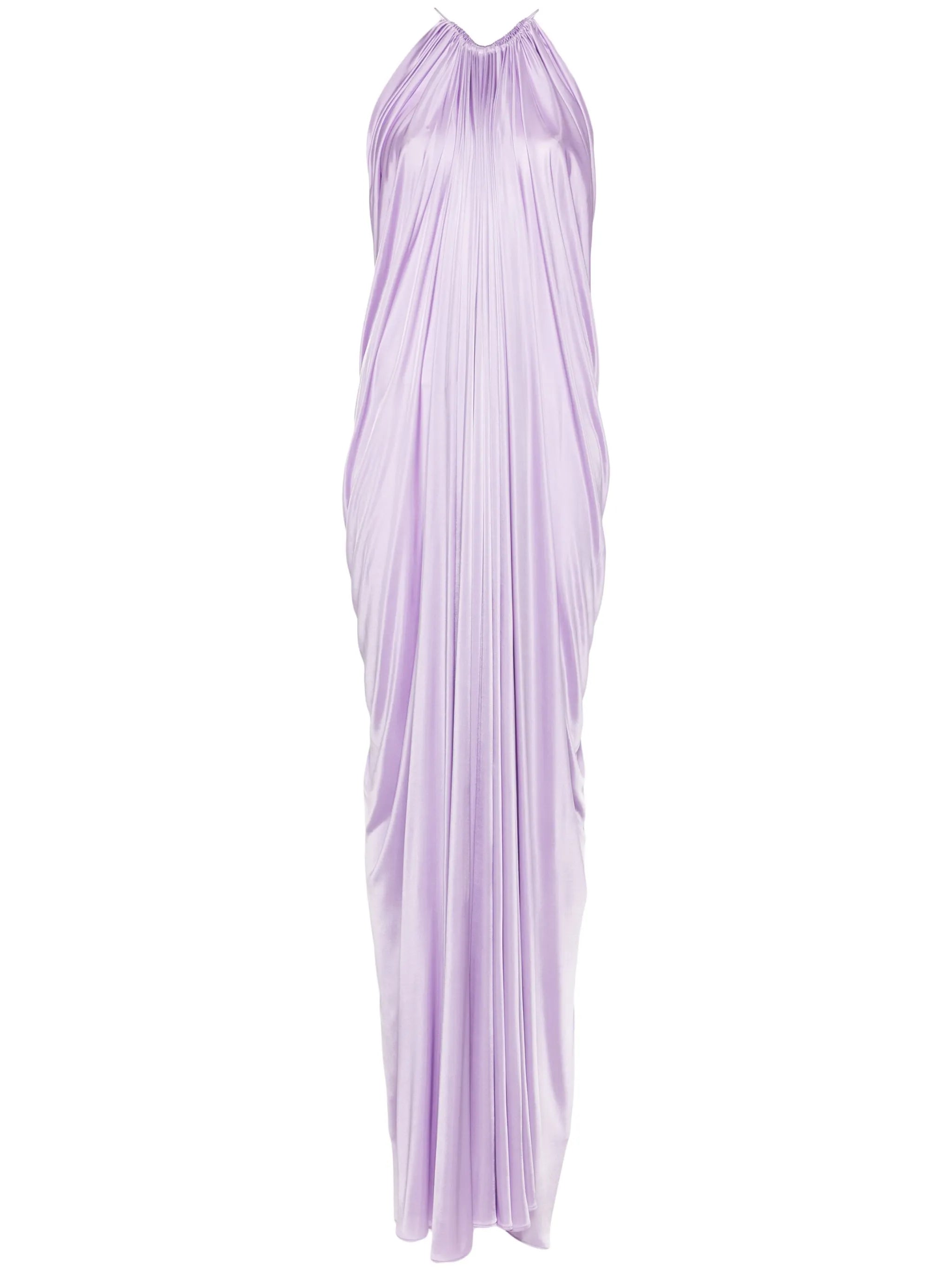 draped gown