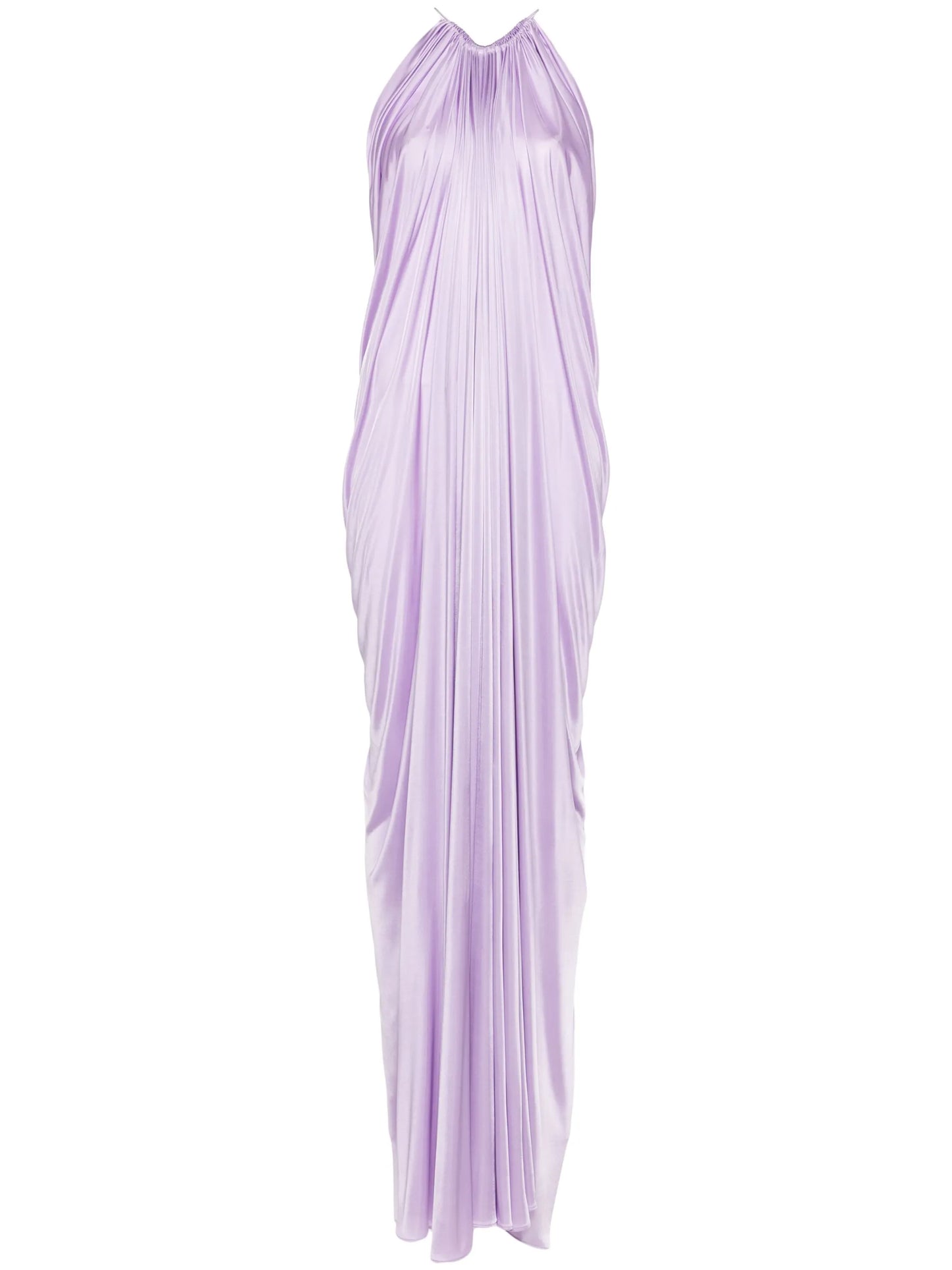 draped gown