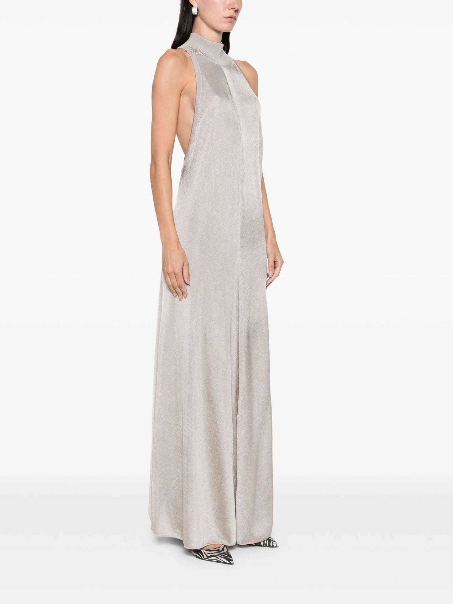 fine-knit maxi dress