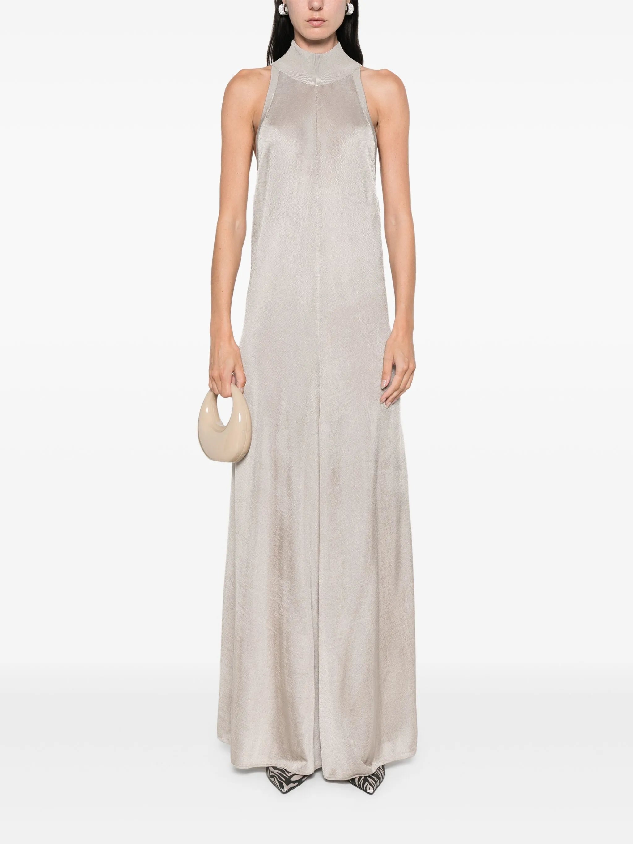 fine-knit maxi dress