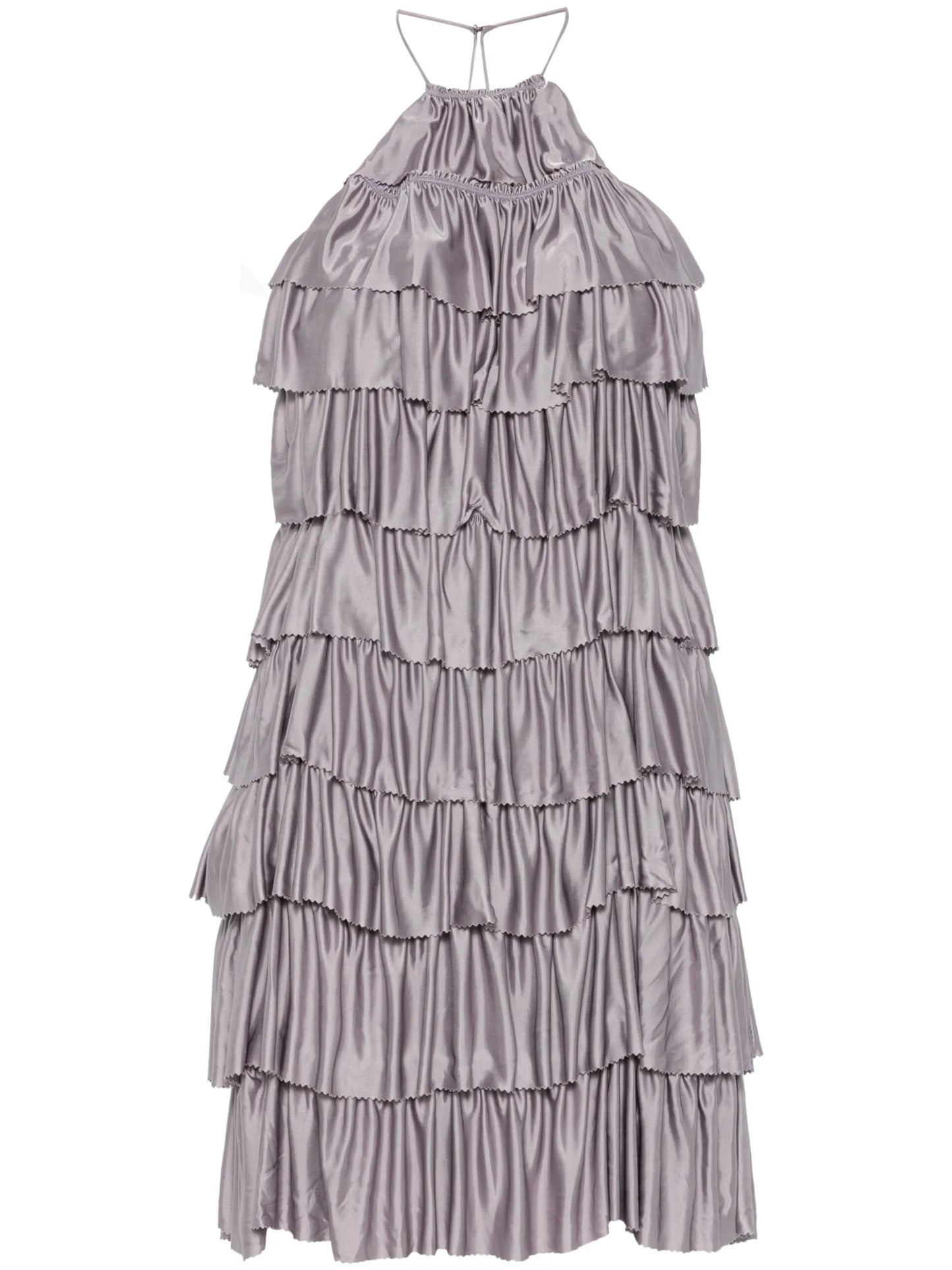 ruffled mini dress