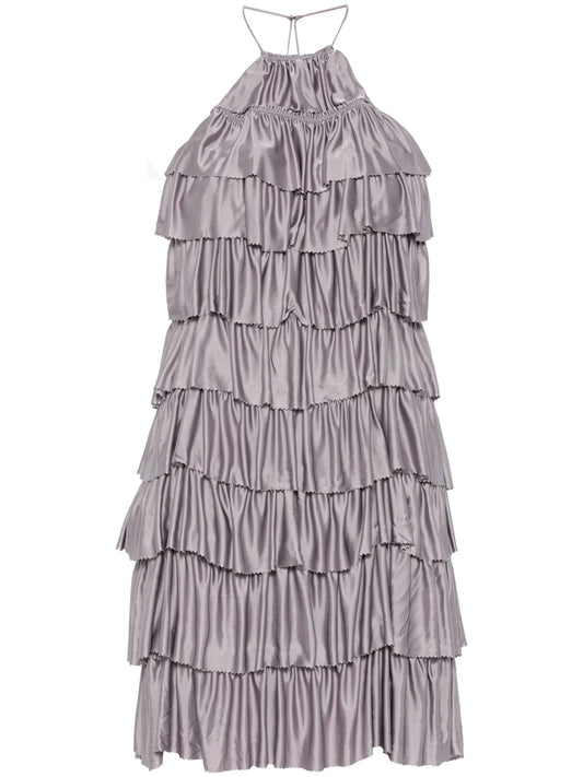 ruffled mini dress