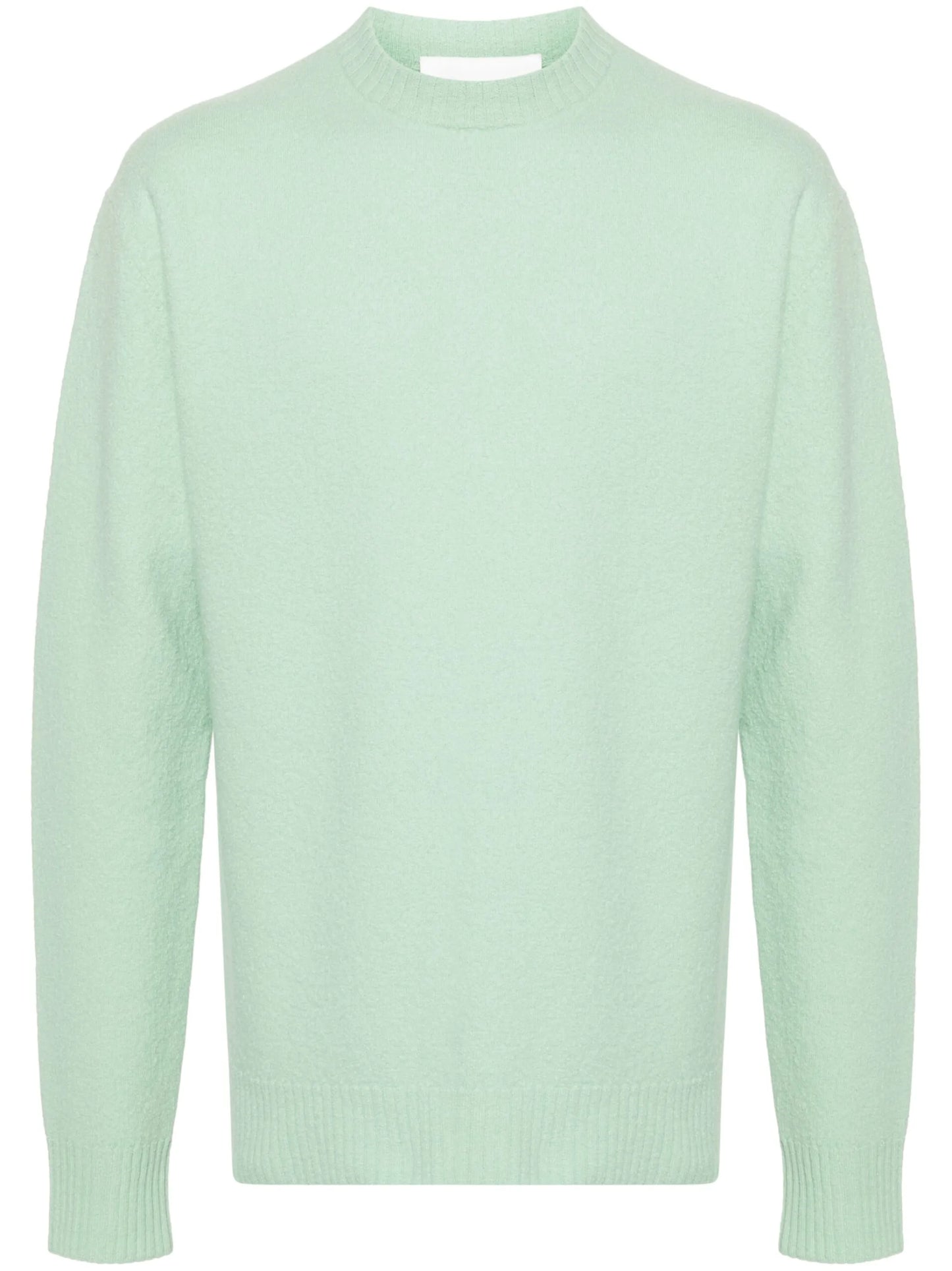 ribbed-trim wool jumper