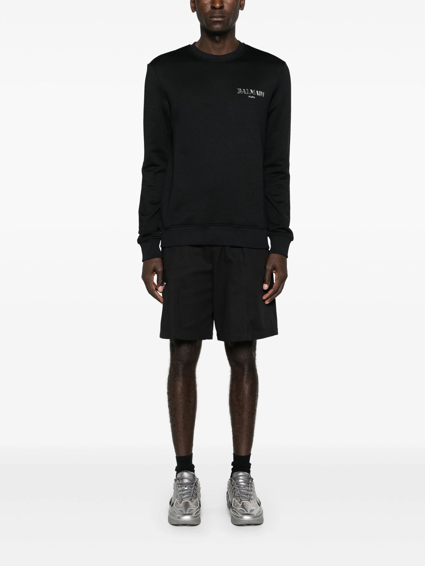 logo-appliqué crew-neck sweatshirt