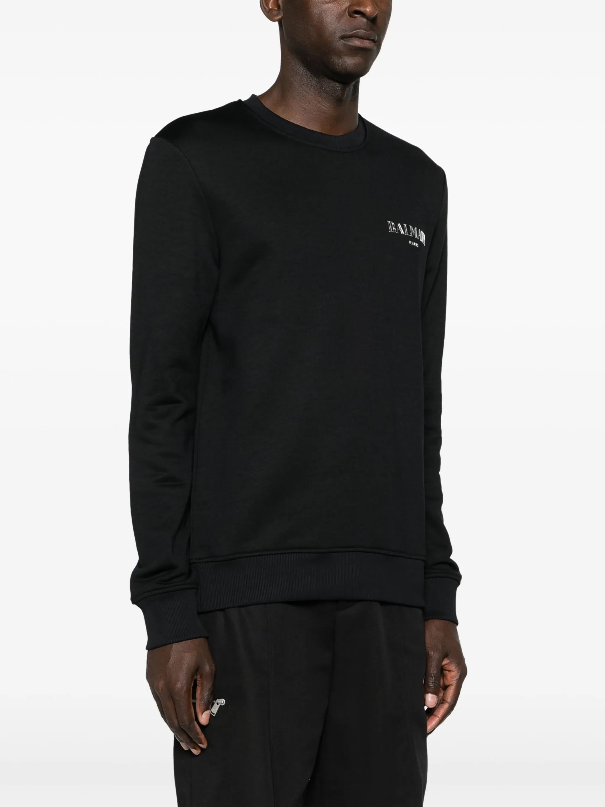 logo-appliqué crew-neck sweatshirt