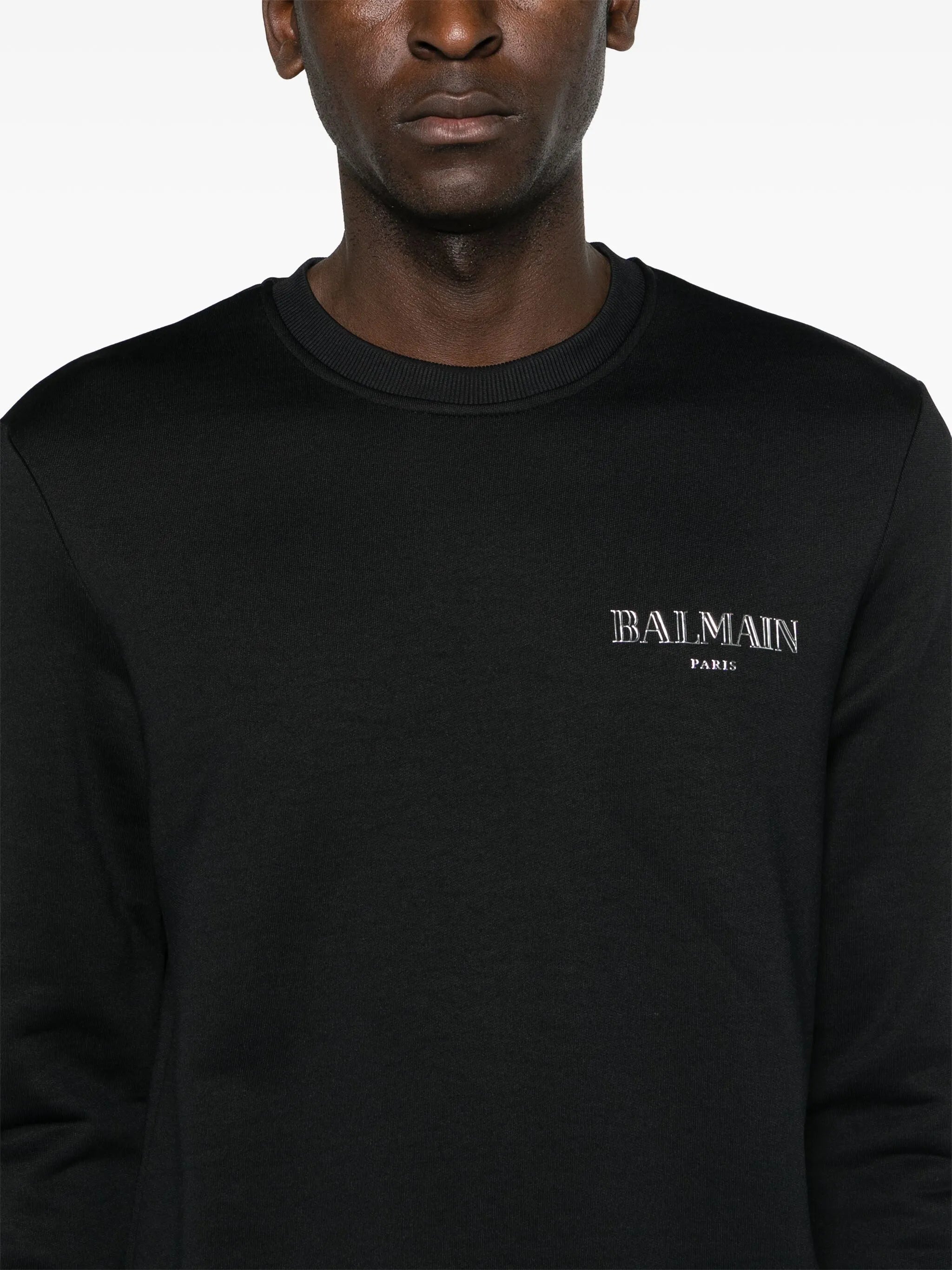 logo-appliqué crew-neck sweatshirt