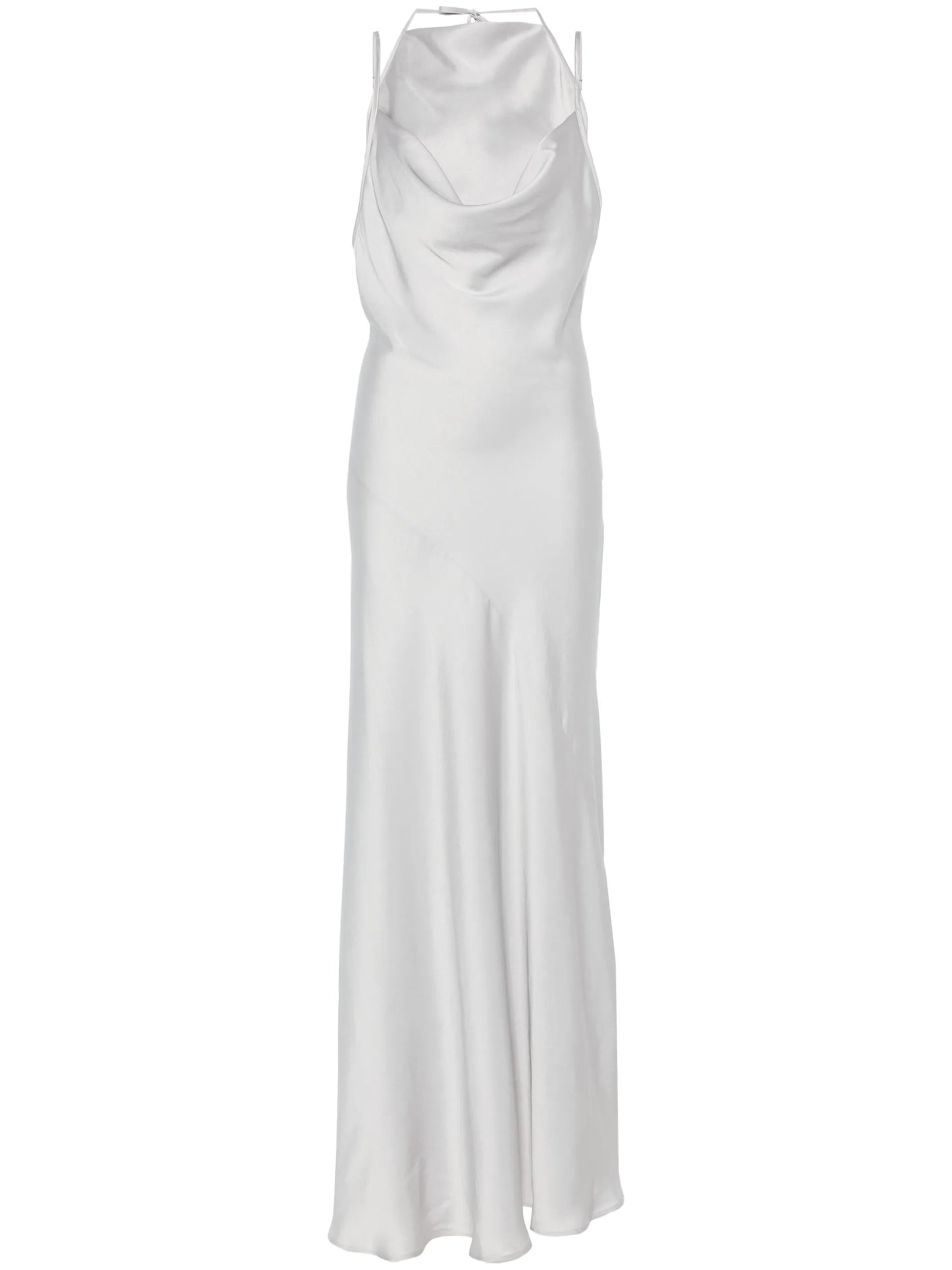 cowl-neck maxi dress