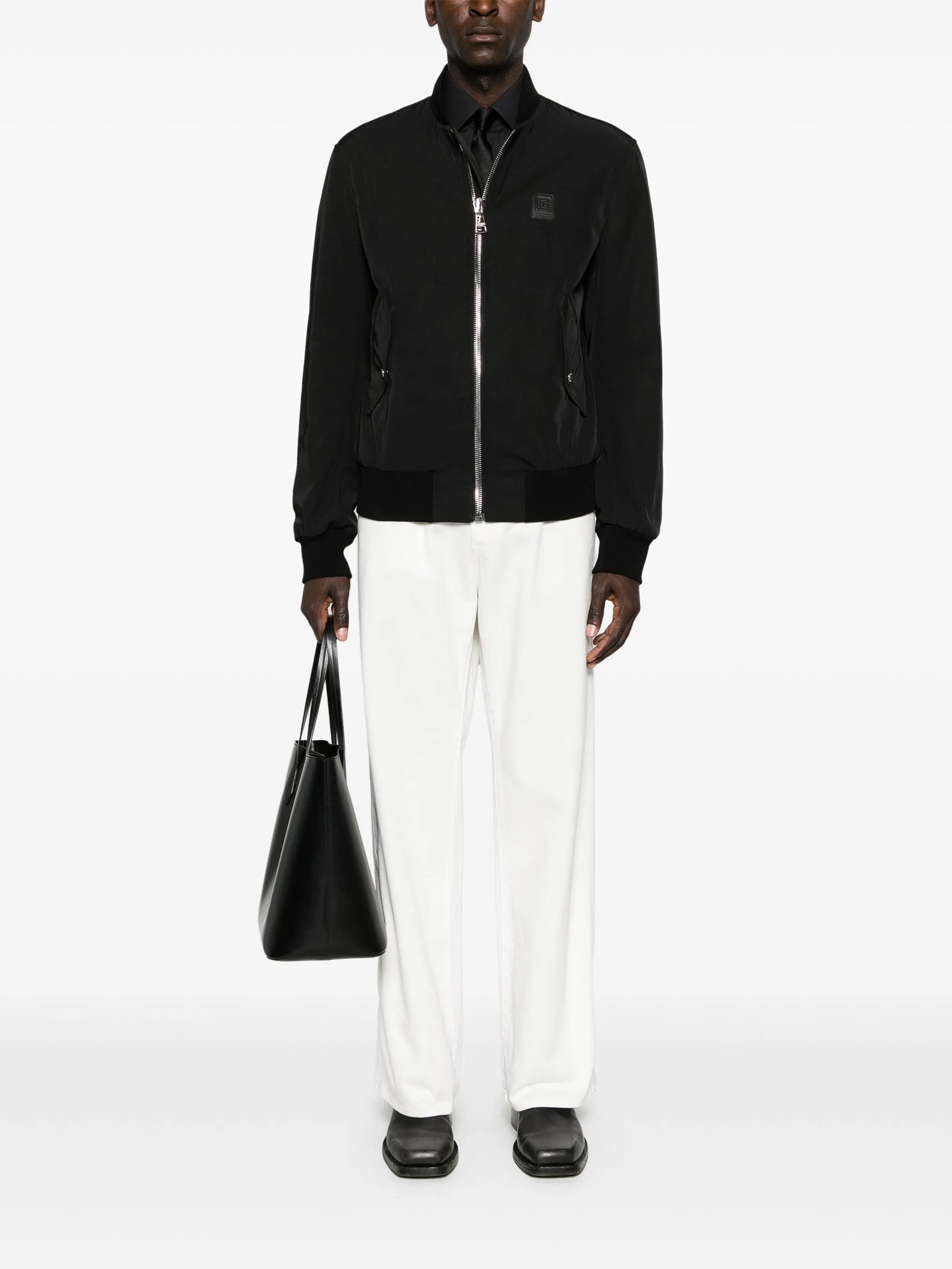 mid-rise straight jeans