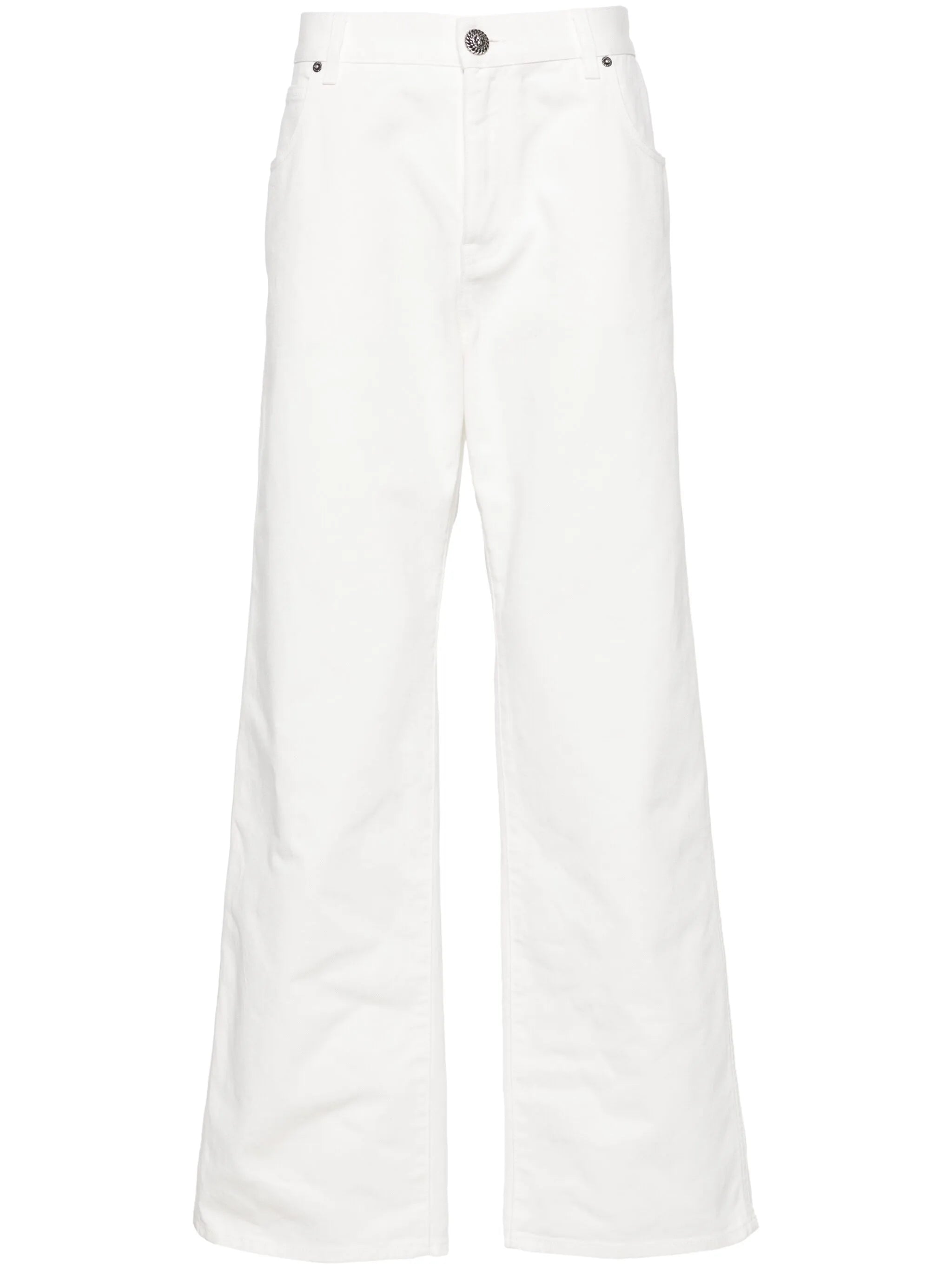mid-rise straight jeans