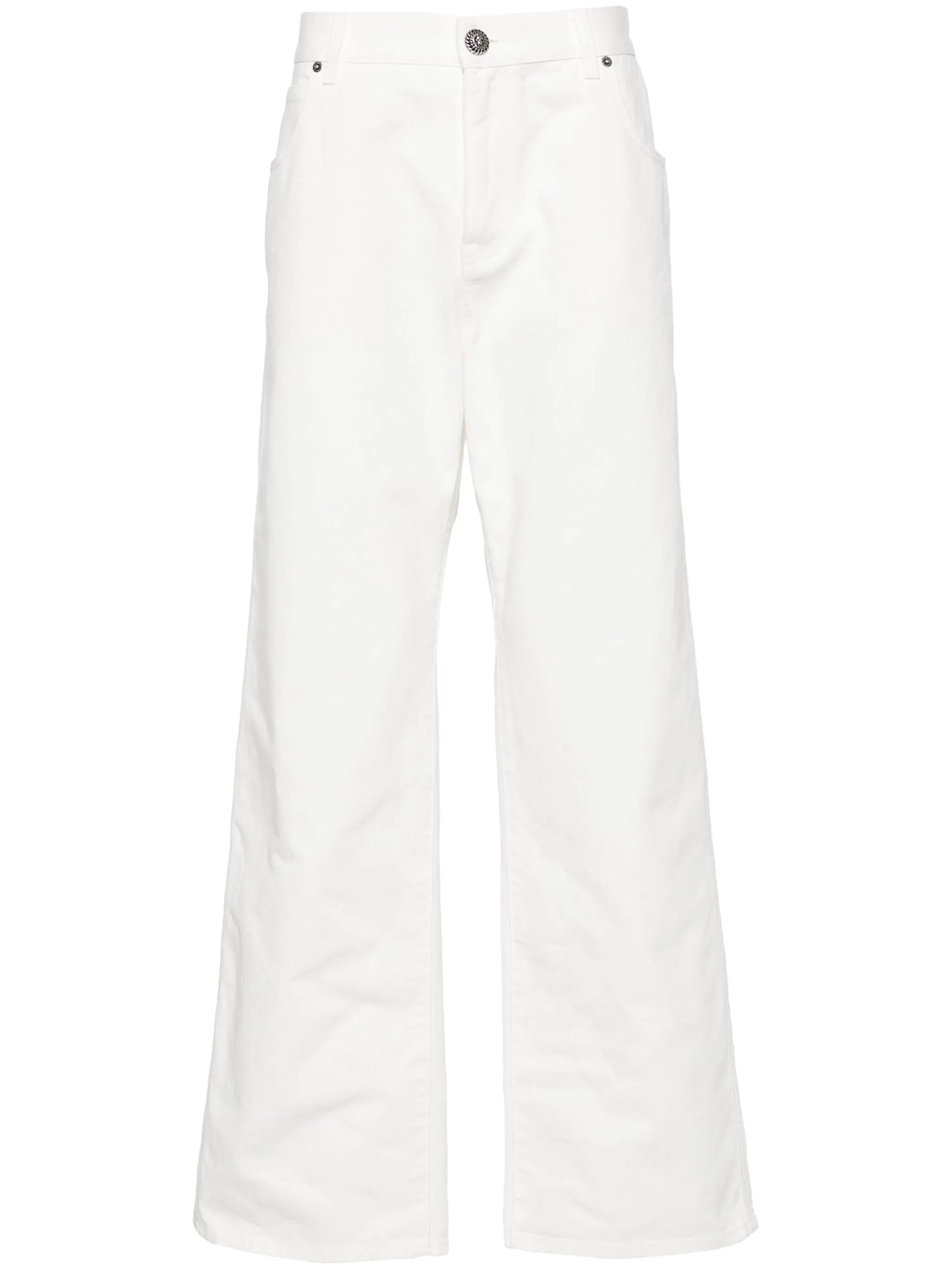 mid-rise straight jeans