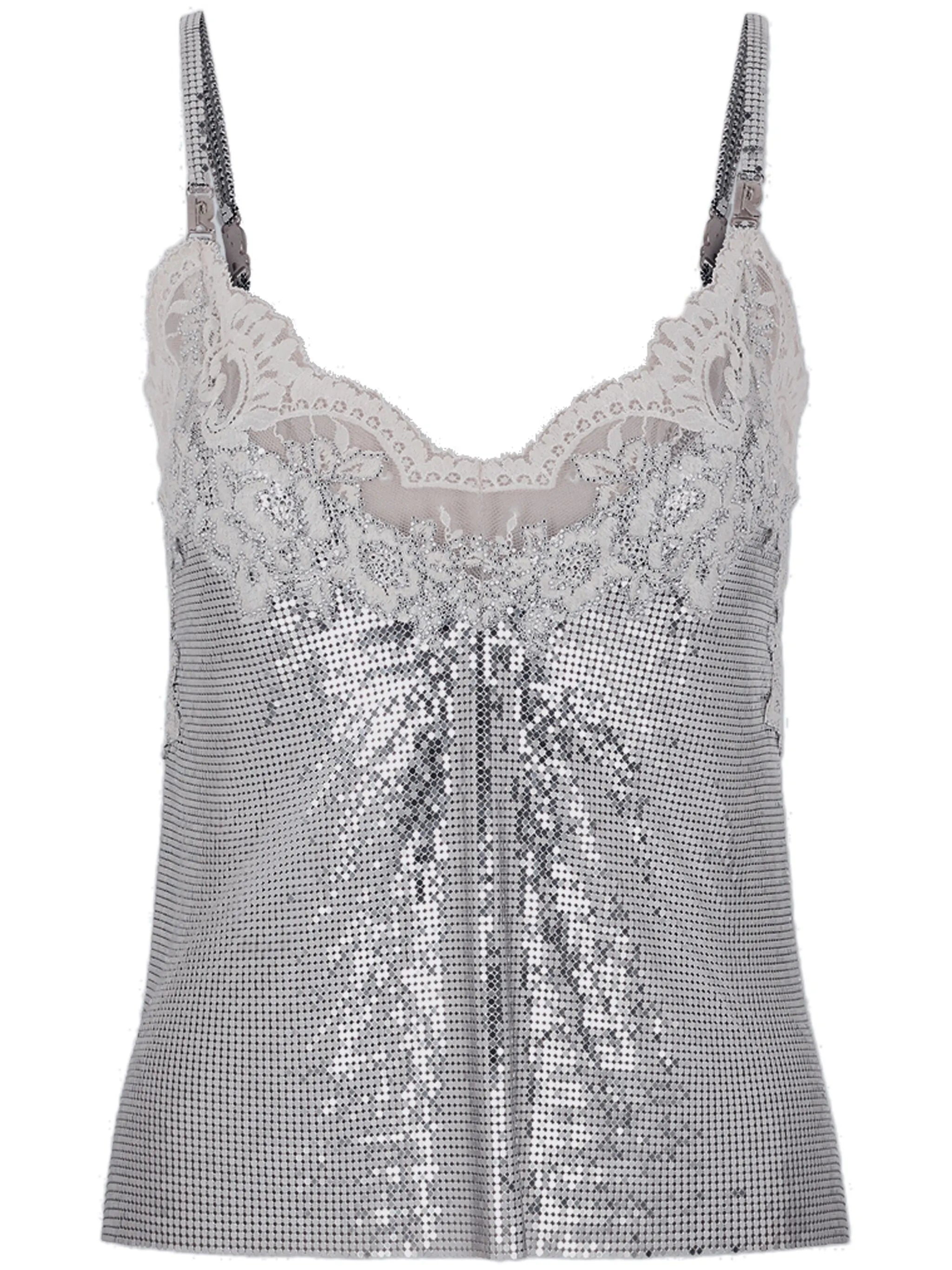Haut glowing-finish tank top