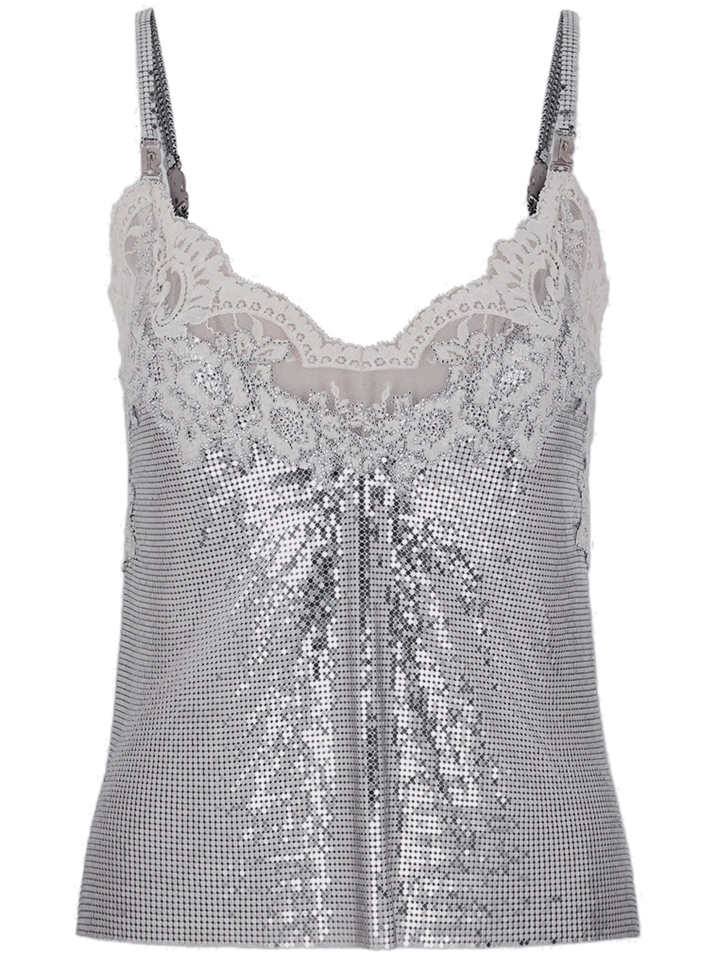 Haut glowing-finish tank top