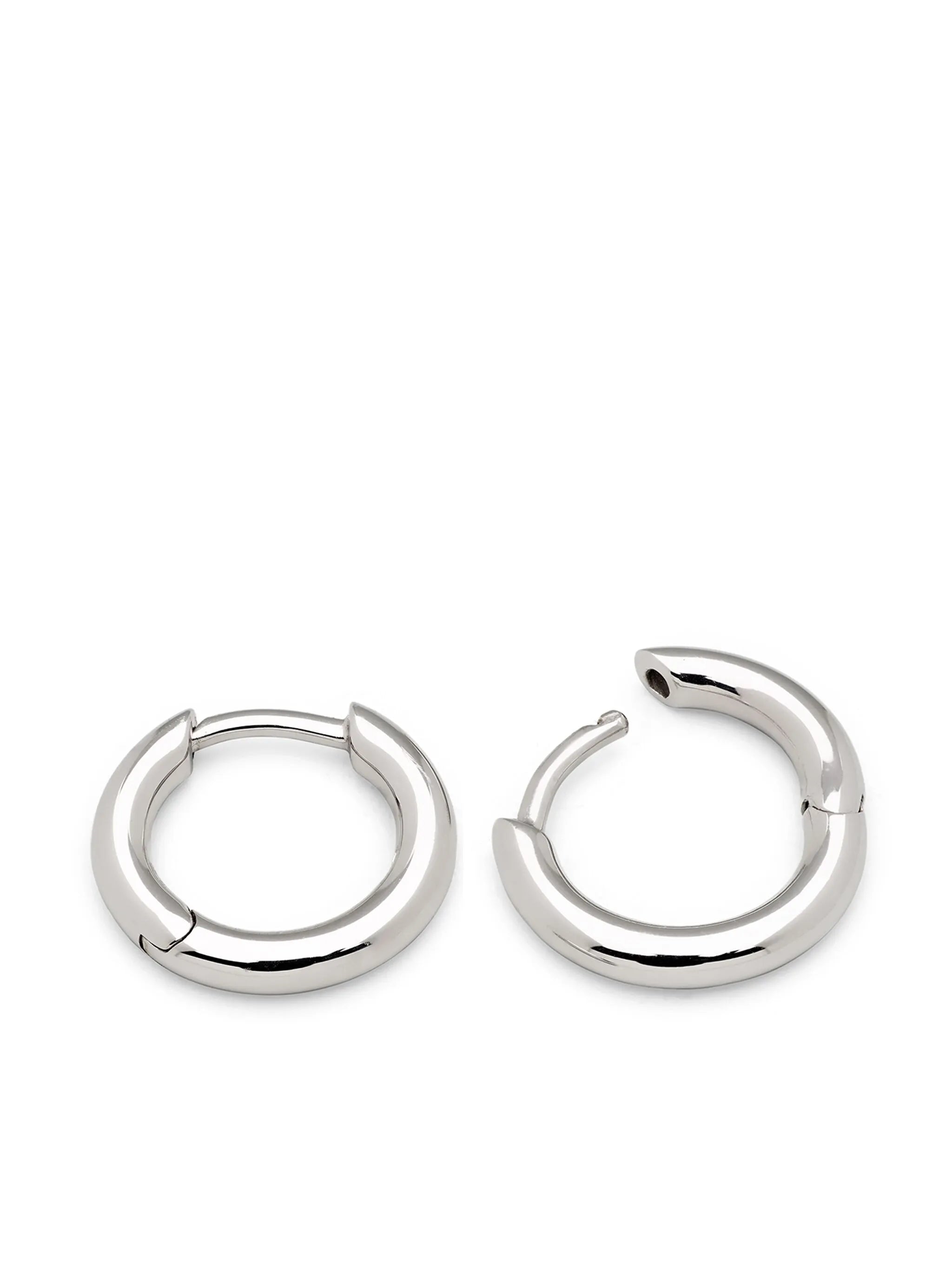 polished-finish hoops