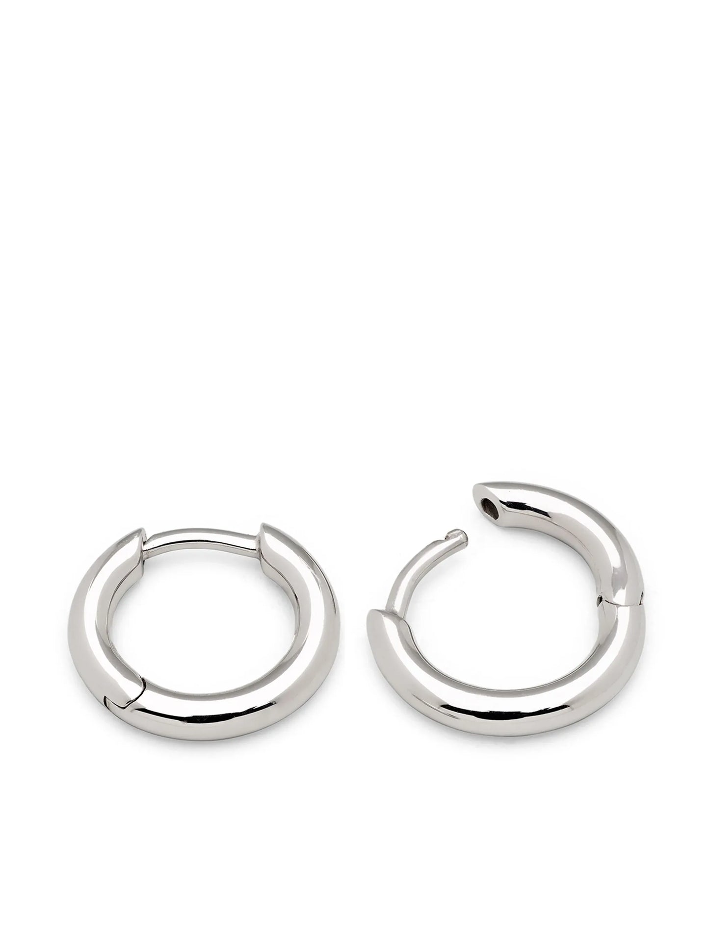 polished-finish hoops