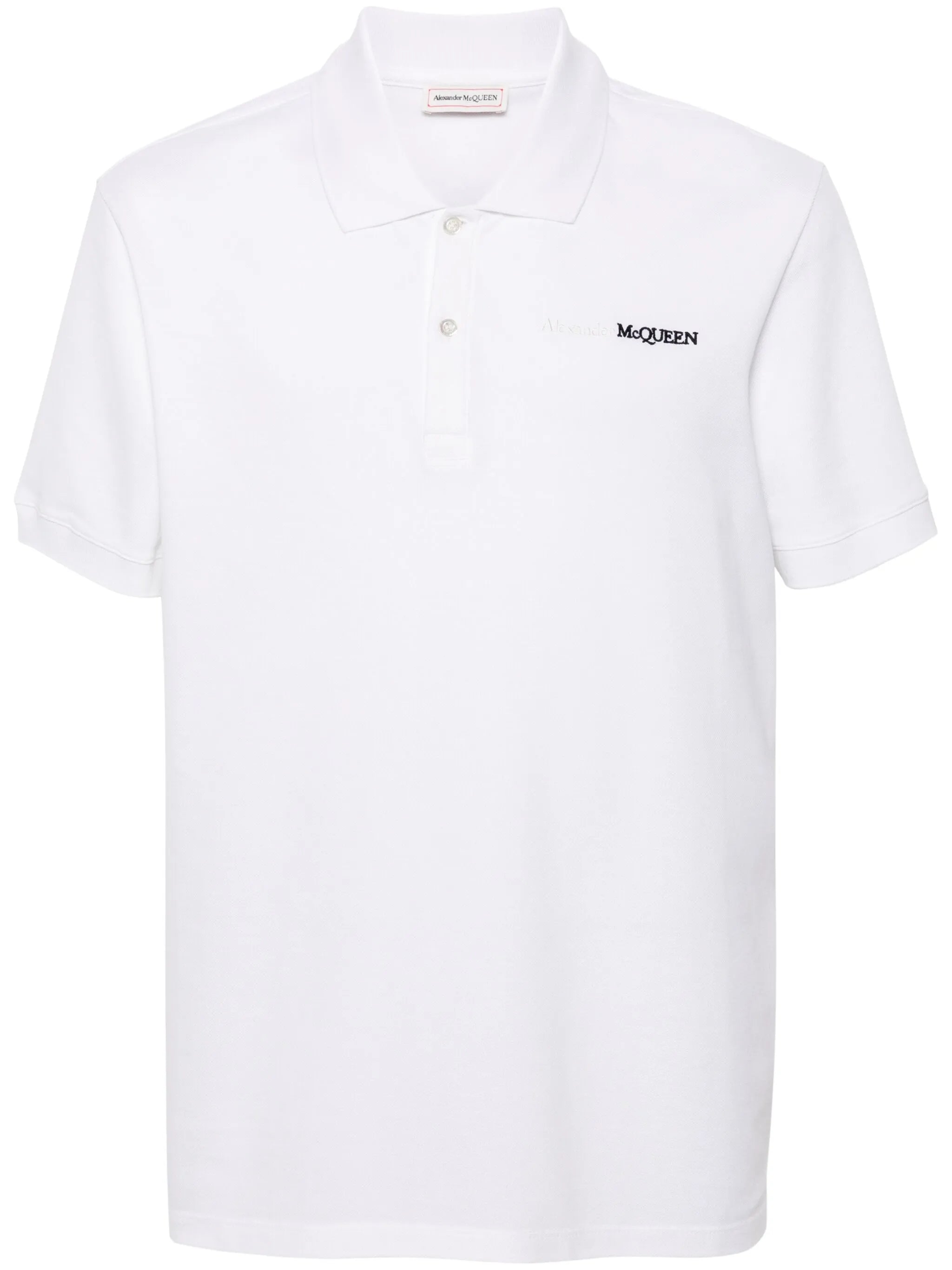 logo-embroidered cotton polo shirt