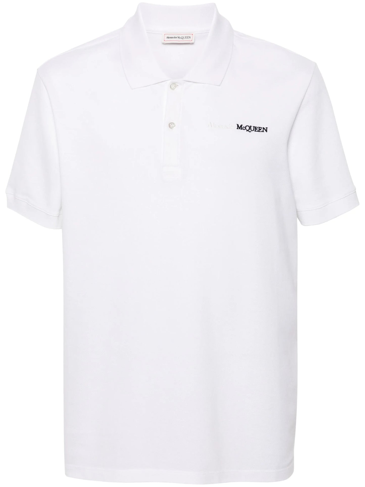 logo-embroidered cotton polo shirt