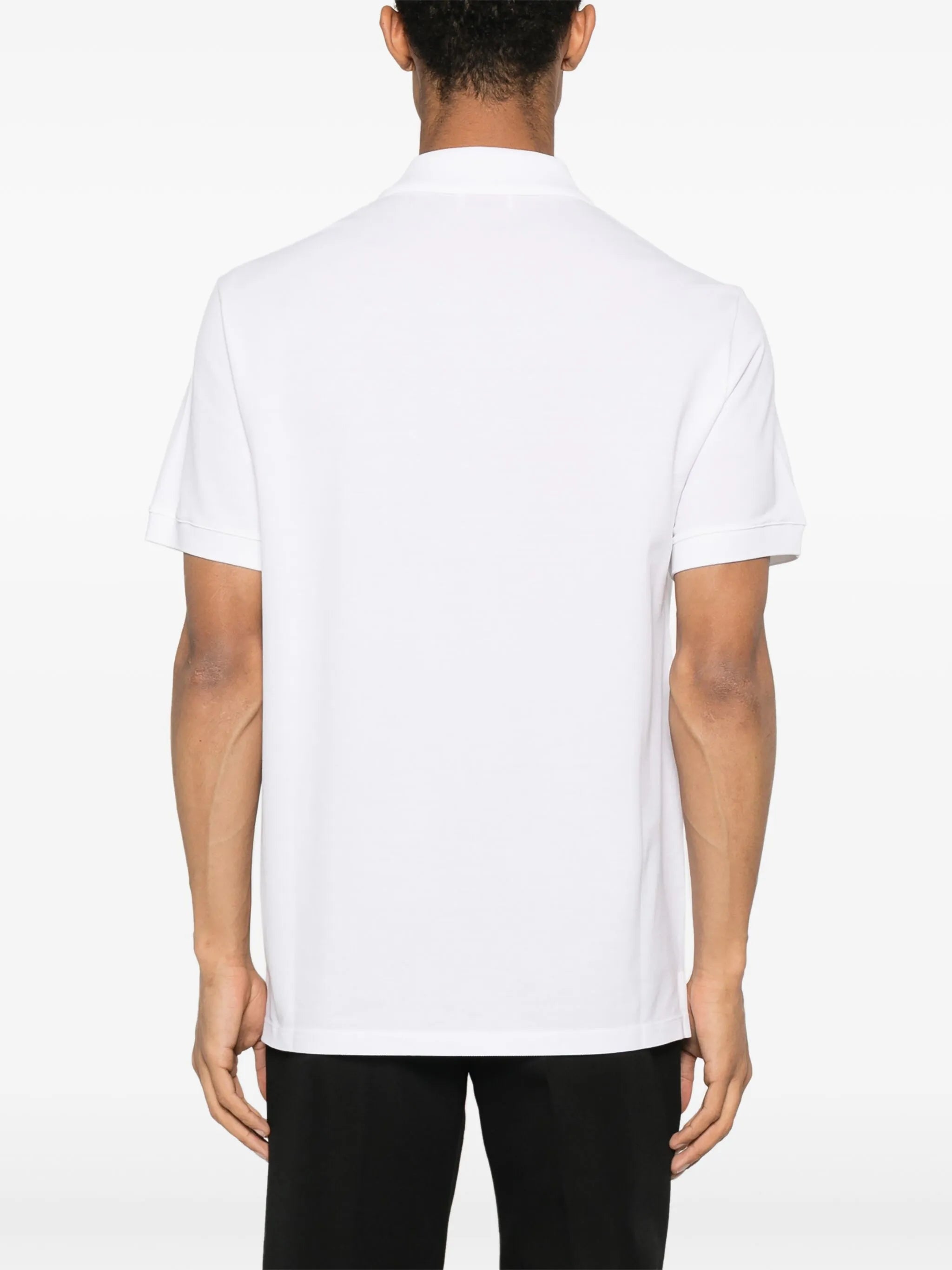 logo-embroidered cotton polo shirt