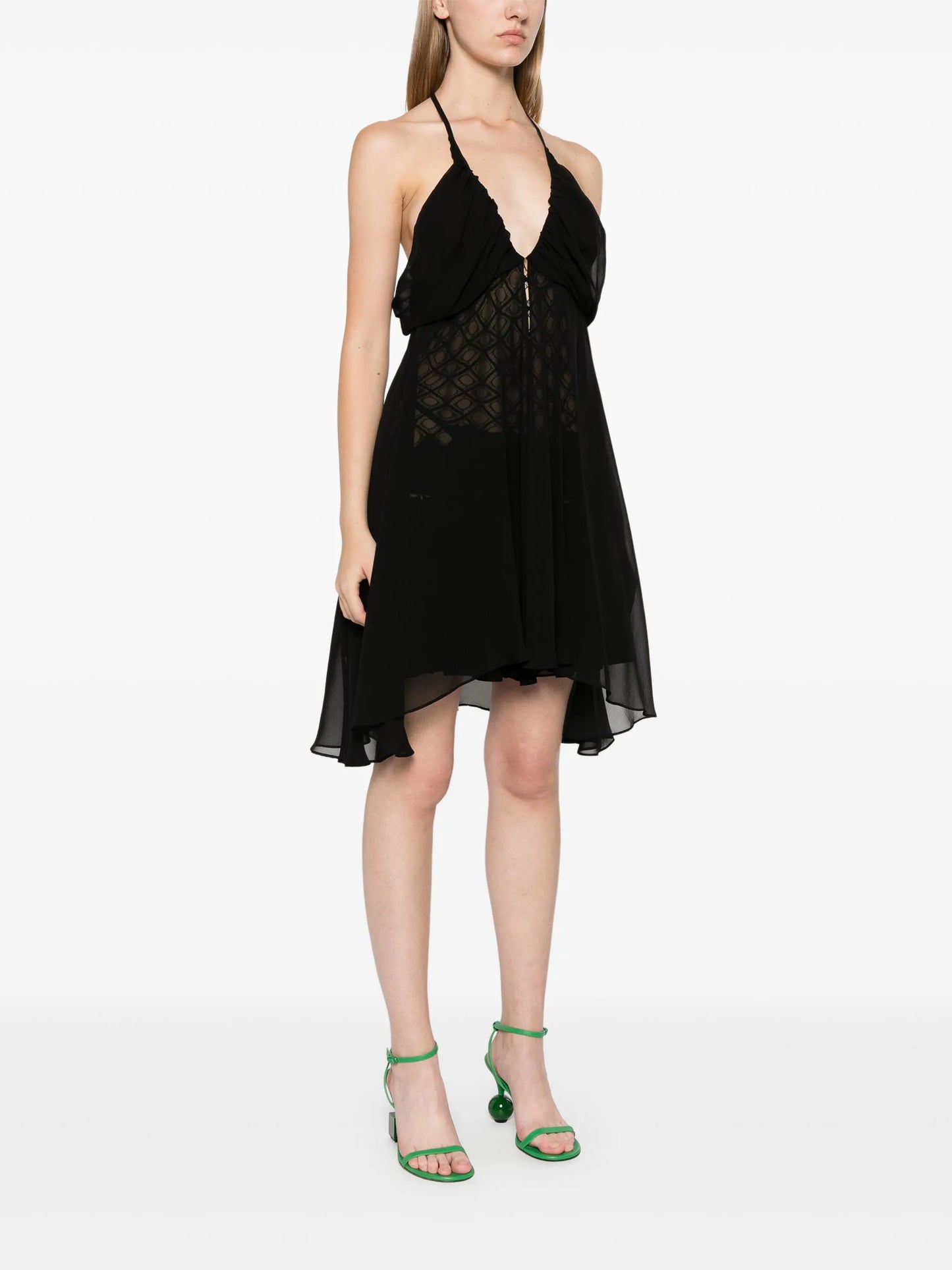 silk midi dress