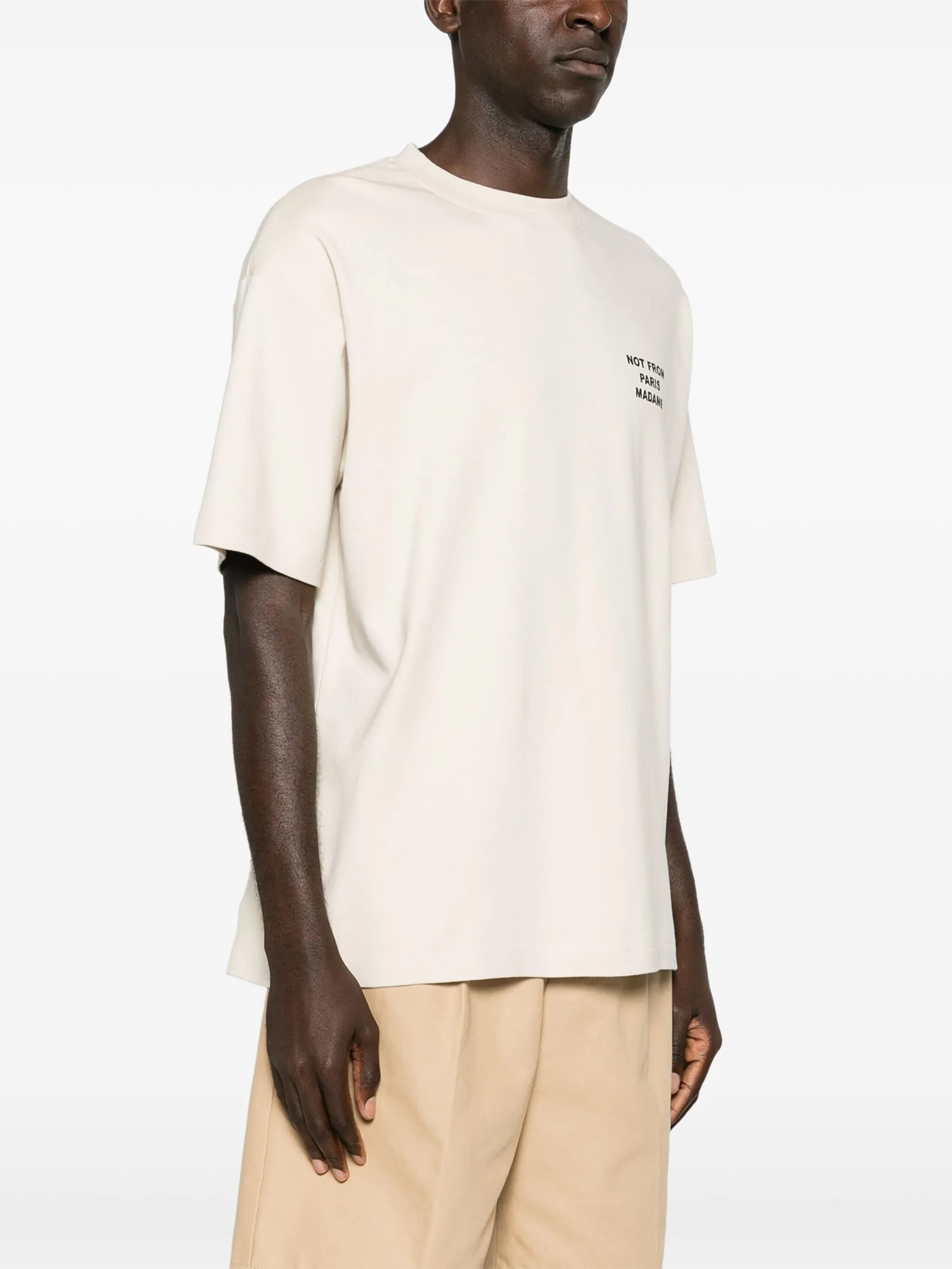 Slogan crew-neck T-shirt