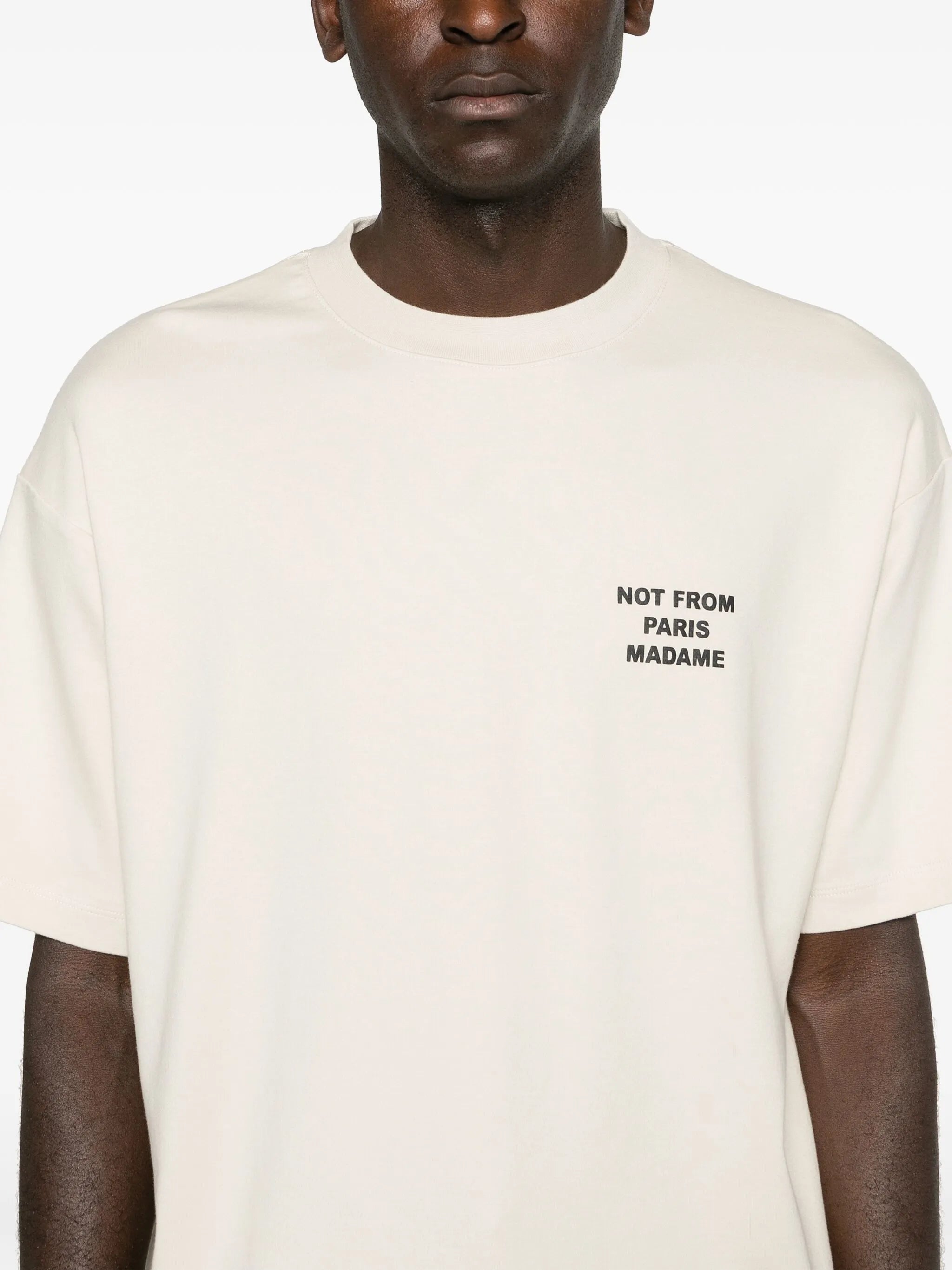 Slogan crew-neck T-shirt