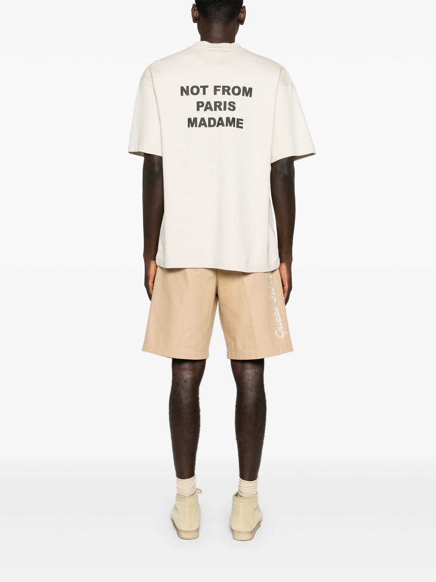 Slogan crew-neck T-shirt