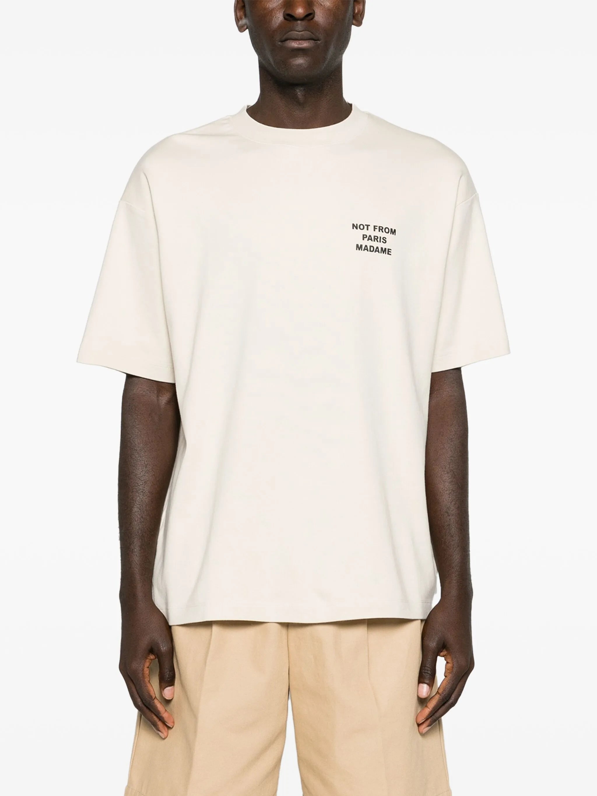 Slogan crew-neck T-shirt