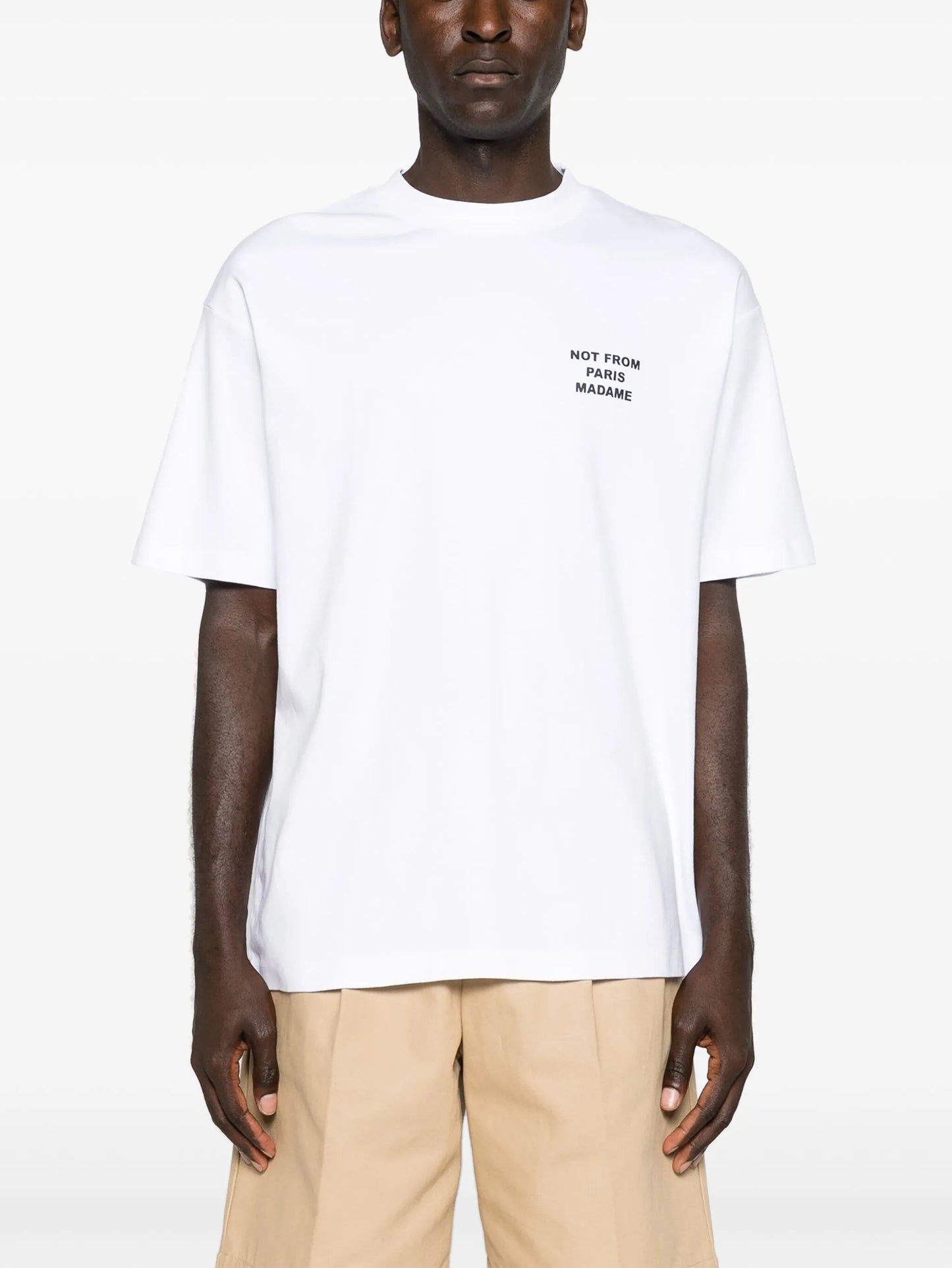 slogan-print cotton T-shirt