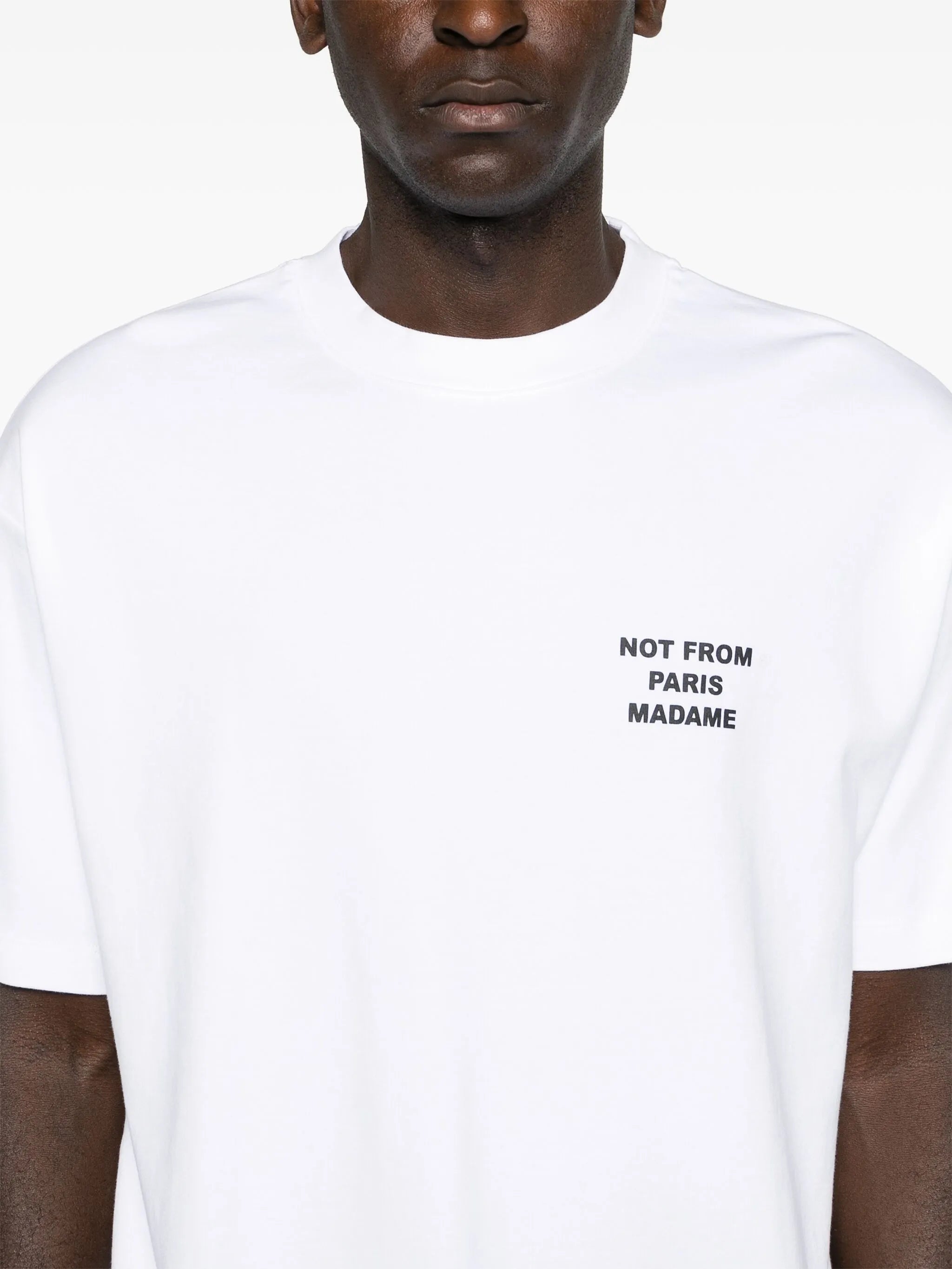 slogan-print cotton T-shirt