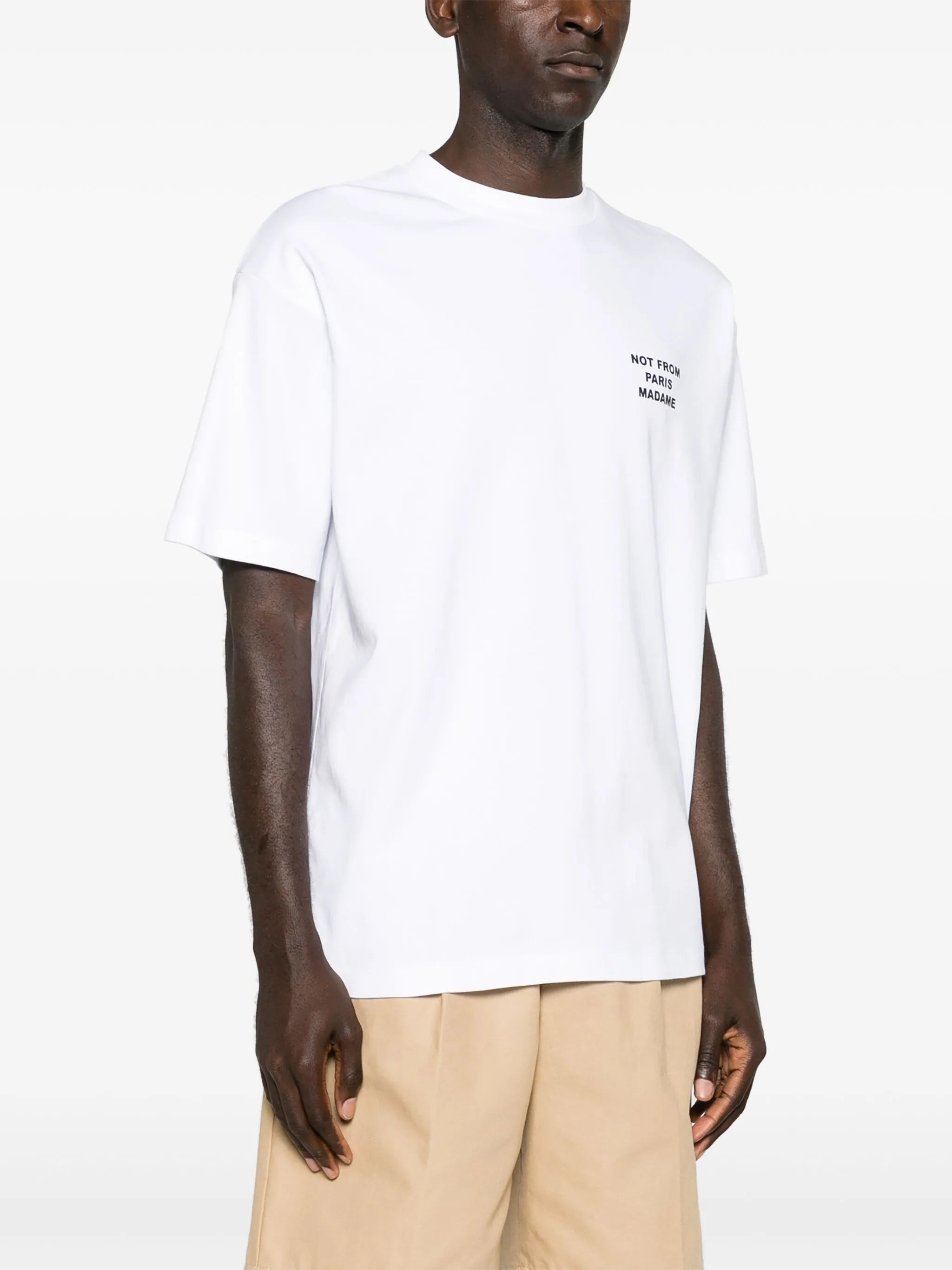 slogan-print cotton T-shirt
