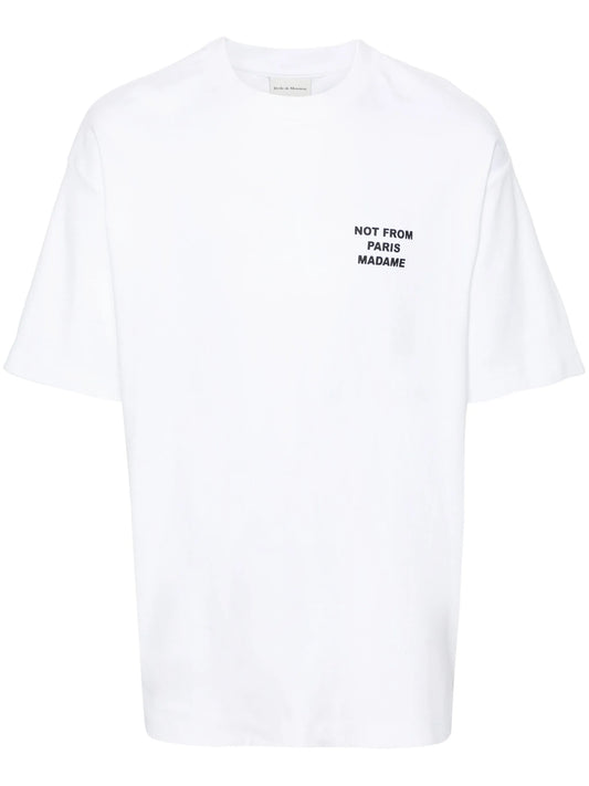slogan-print cotton T-shirt