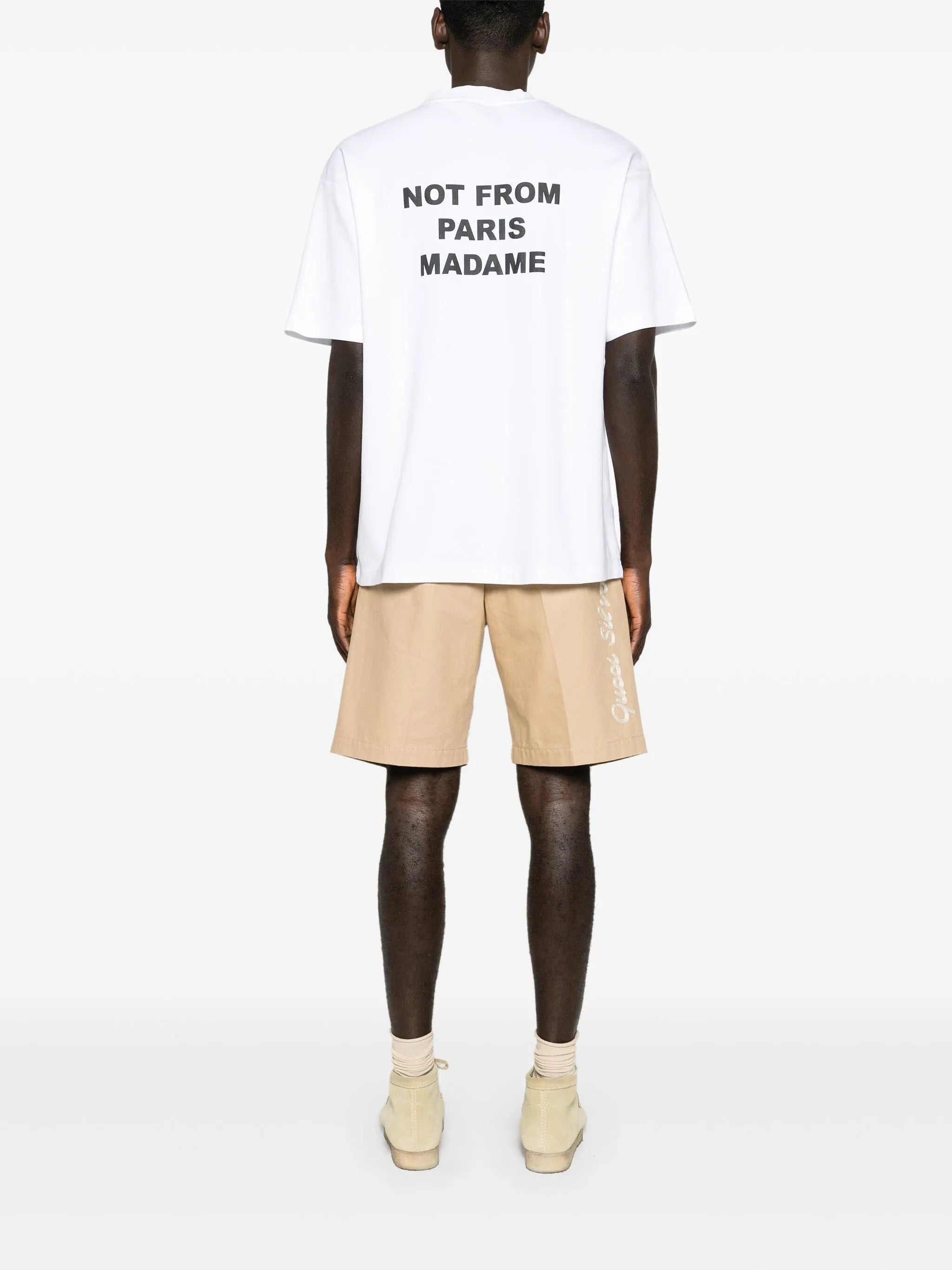 slogan-print cotton T-shirt