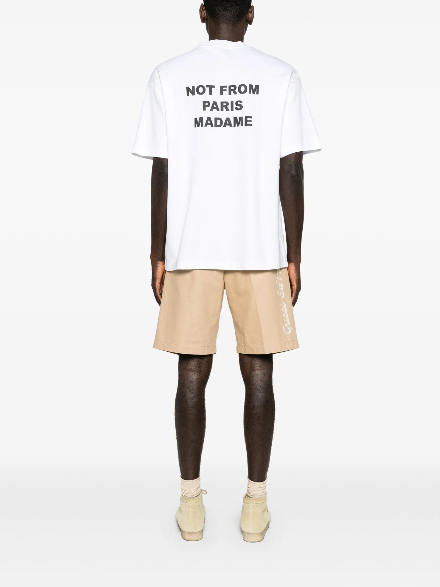 slogan-print cotton T-shirt