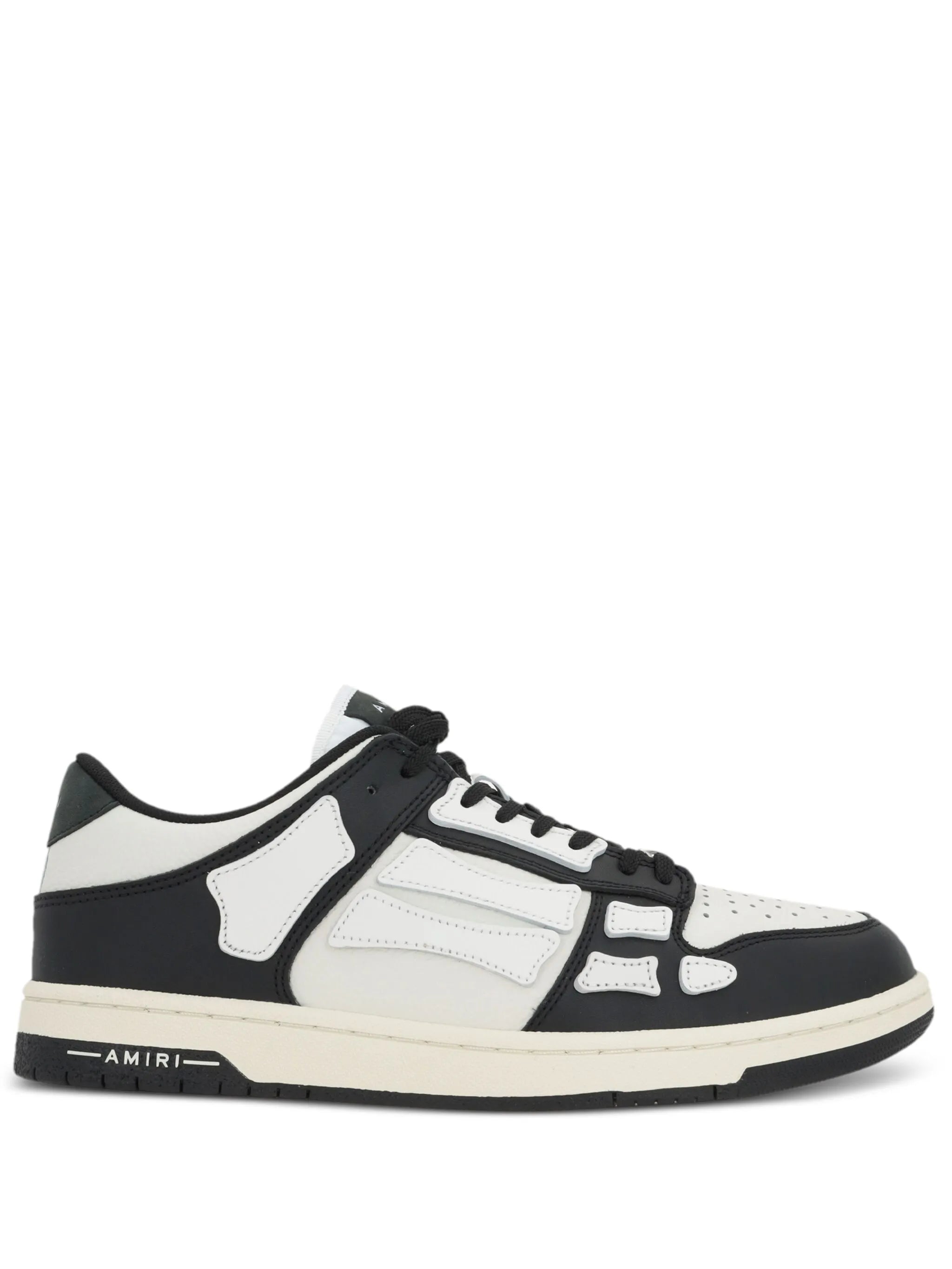 Skel panelled leather sneakers