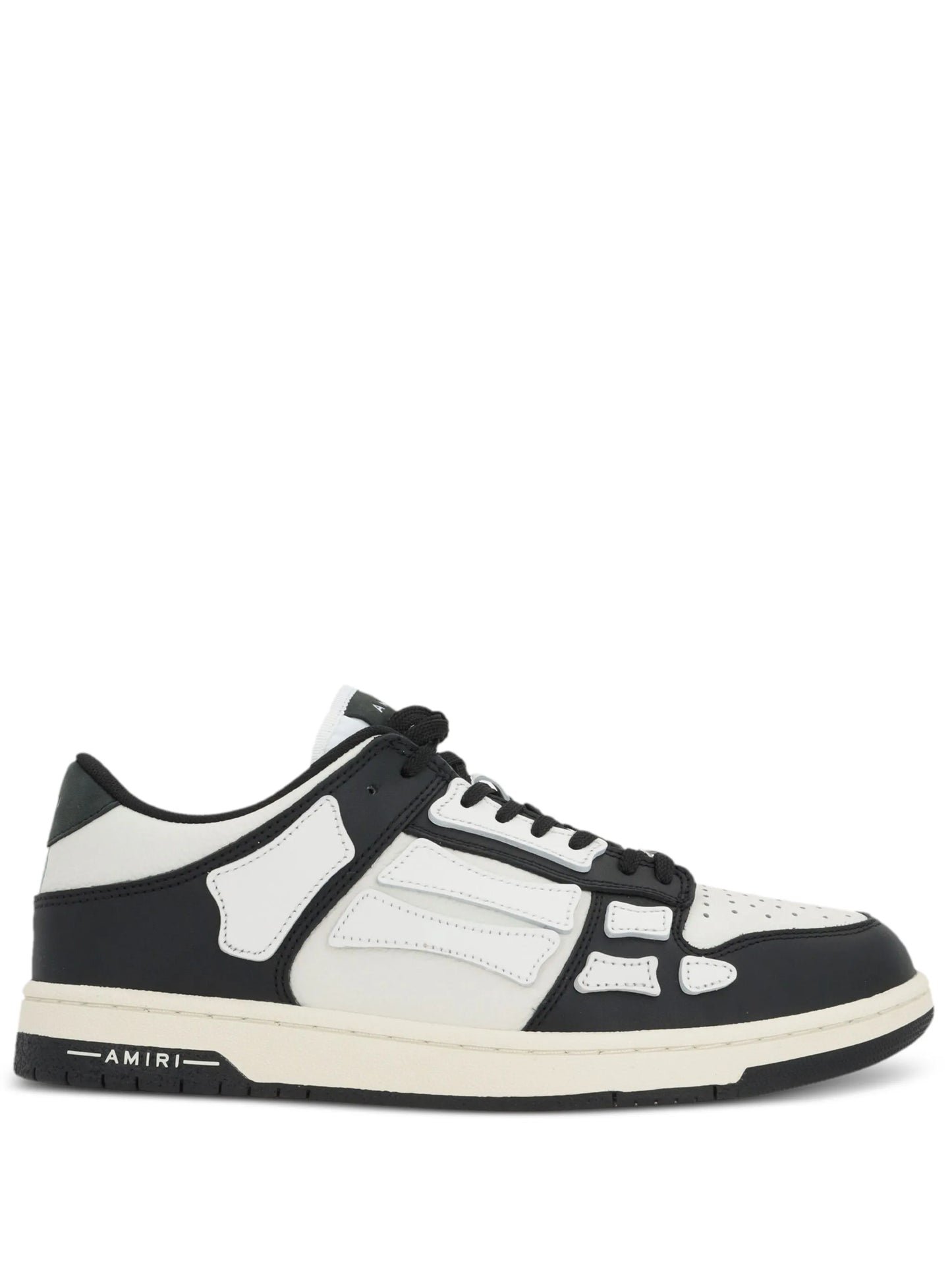 Skel panelled leather sneakers