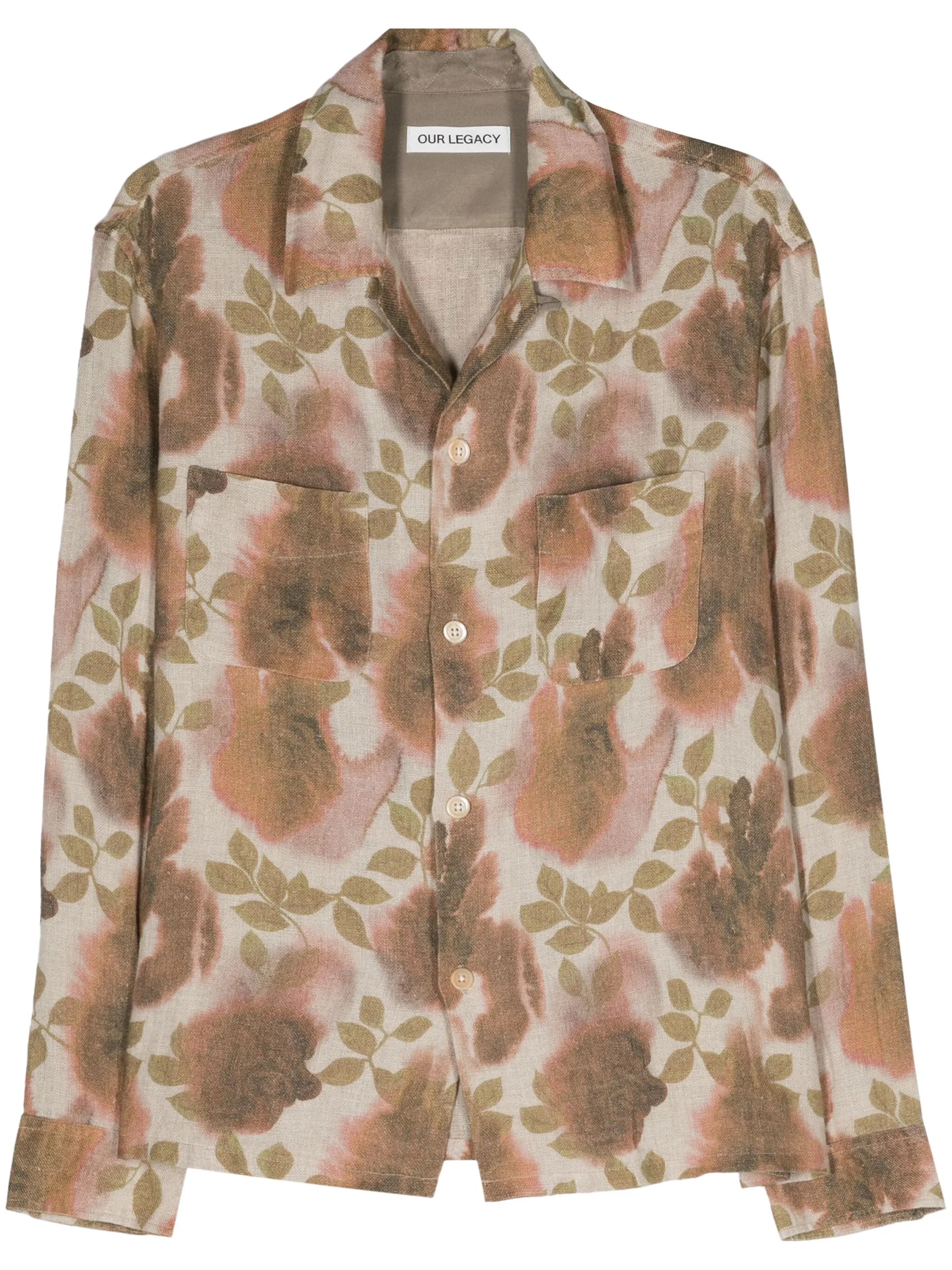 Heusen Minuo Flower-print shirt