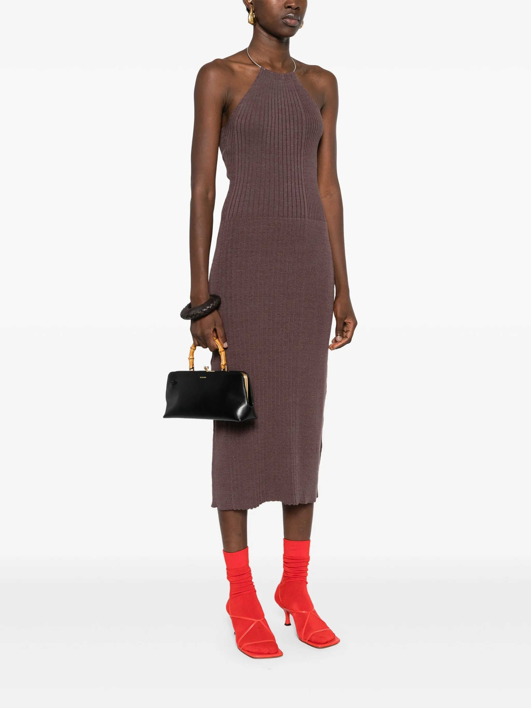 Goji leather tote bag