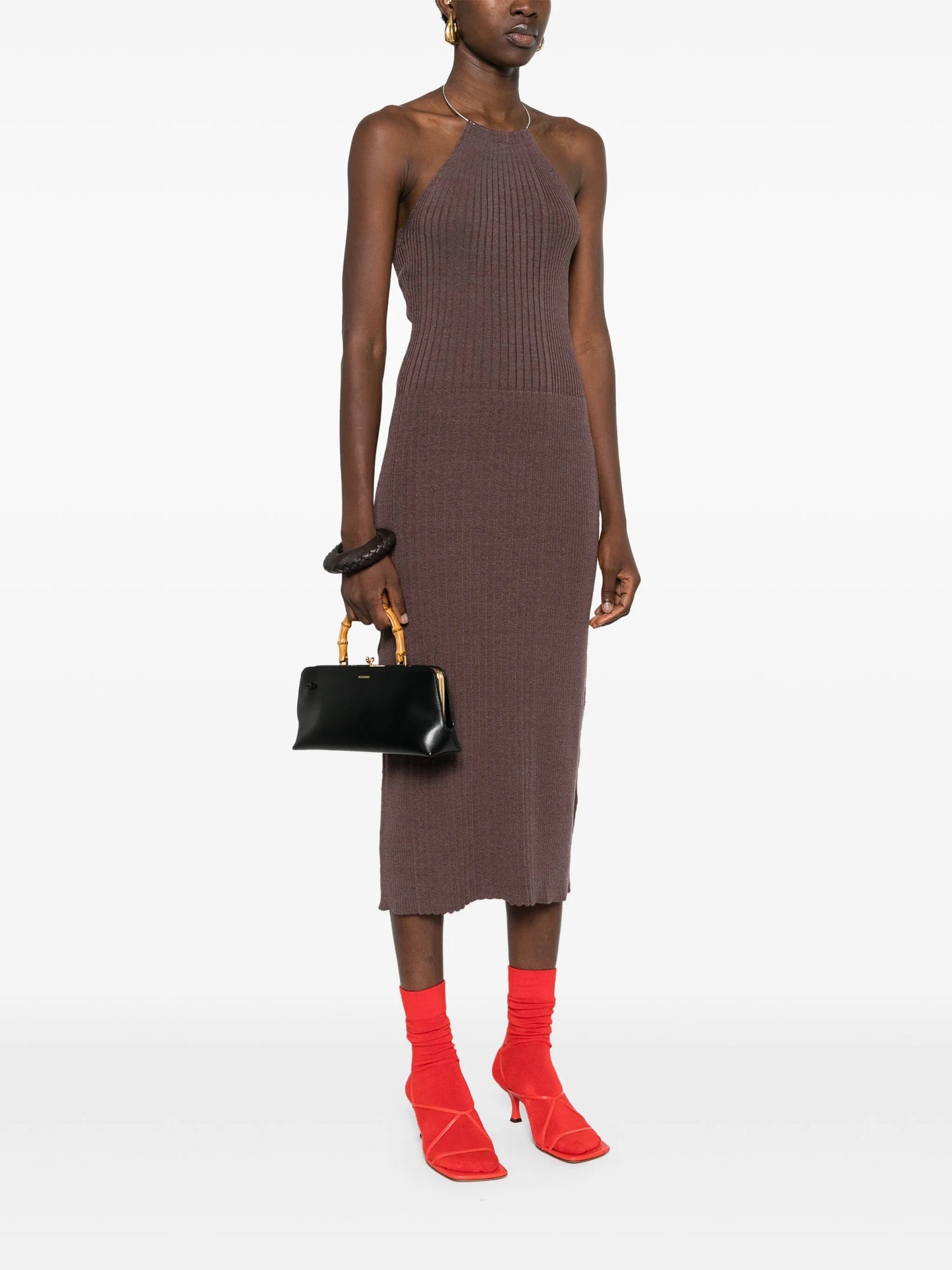 Goji leather tote bag