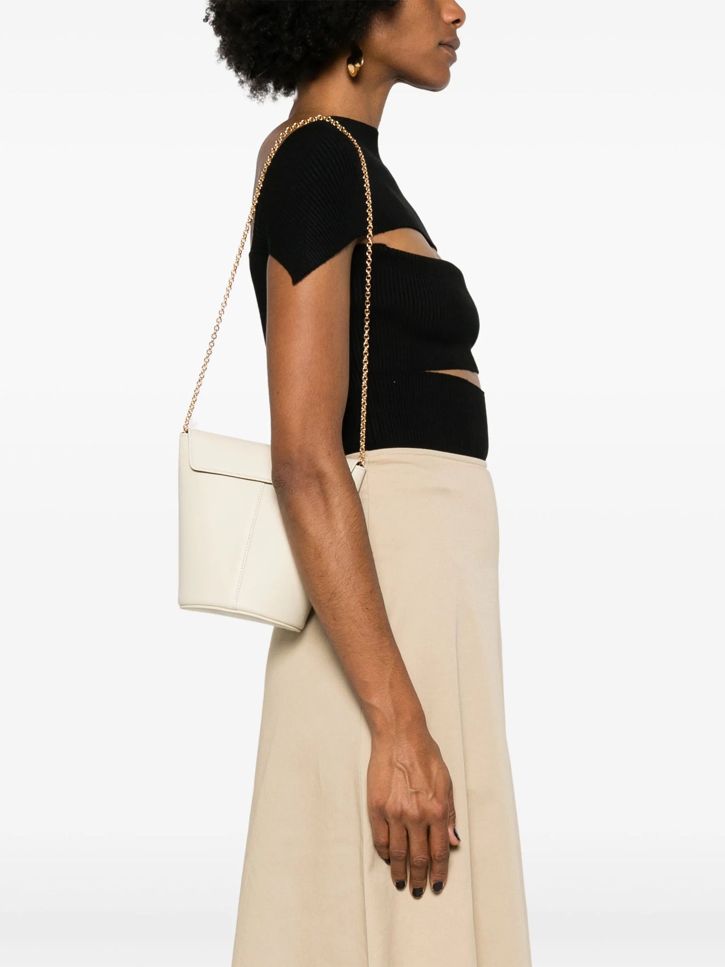 Olive bucket bag