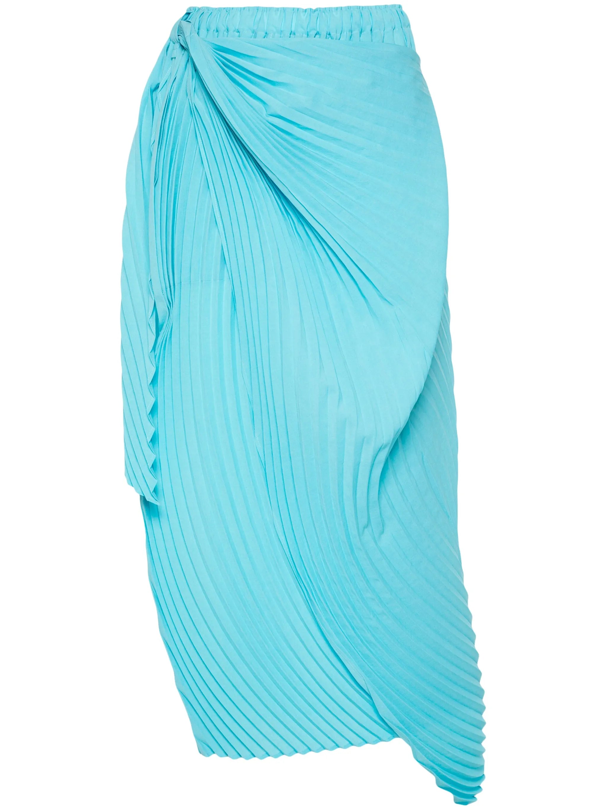 Wrapped Pleats maxi skirt