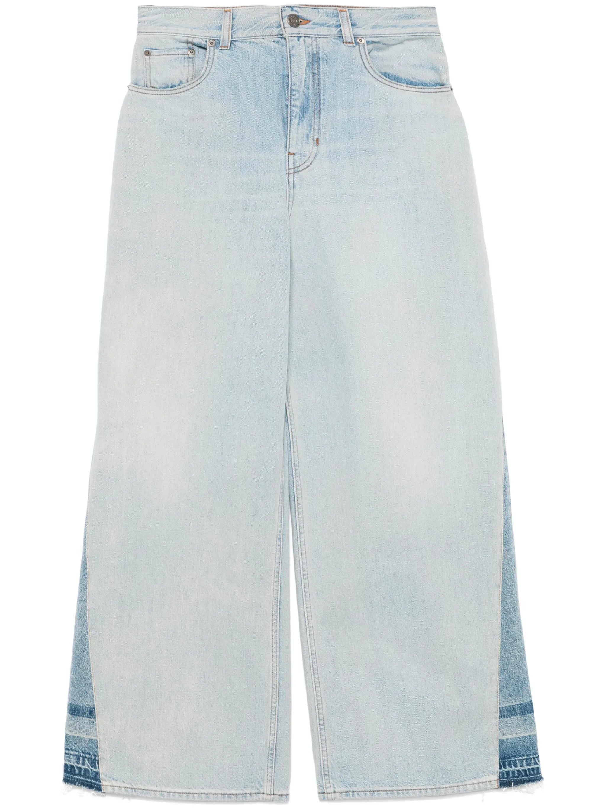 high-rise wide-leg jeans