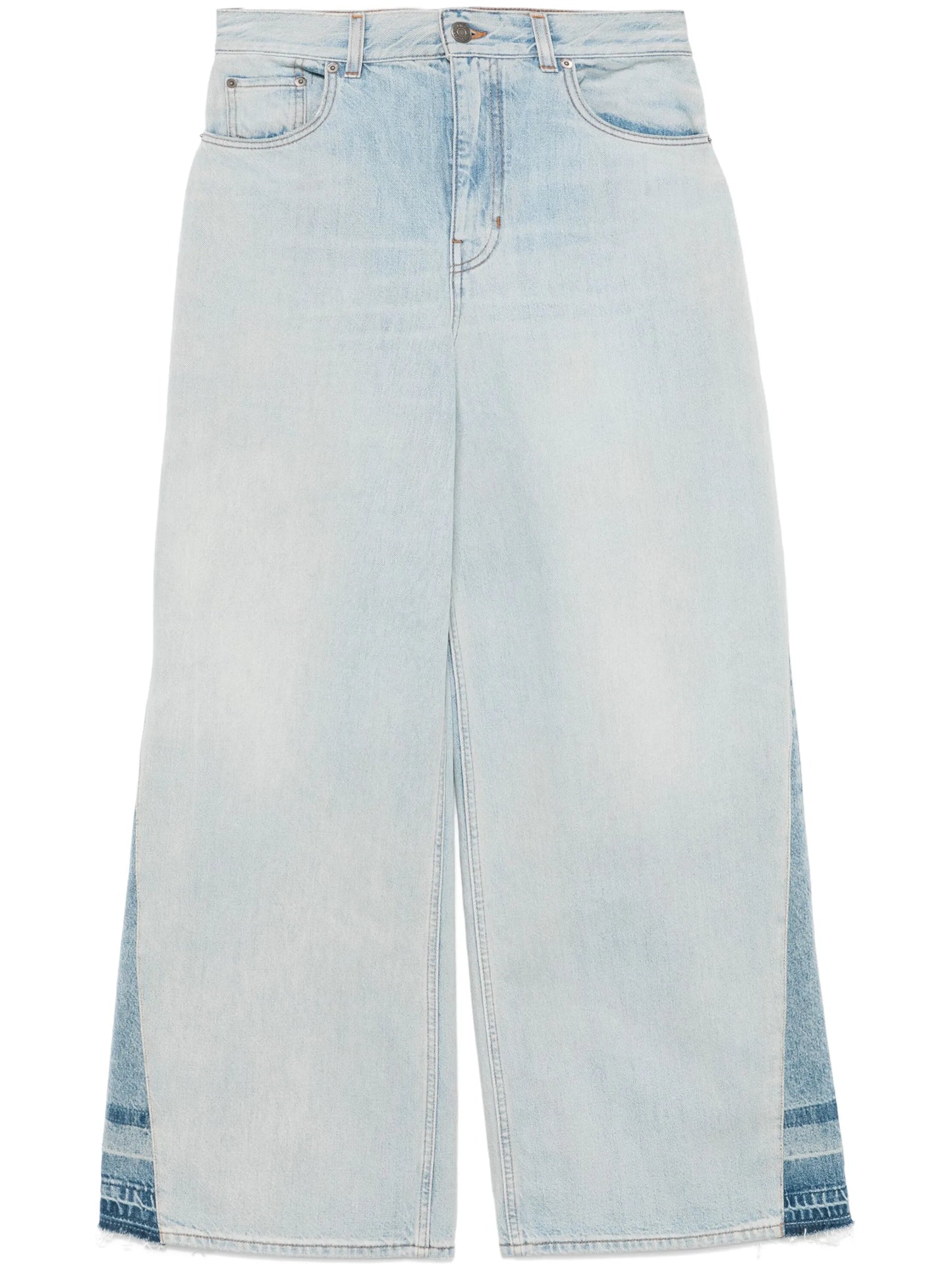 high-rise wide-leg jeans