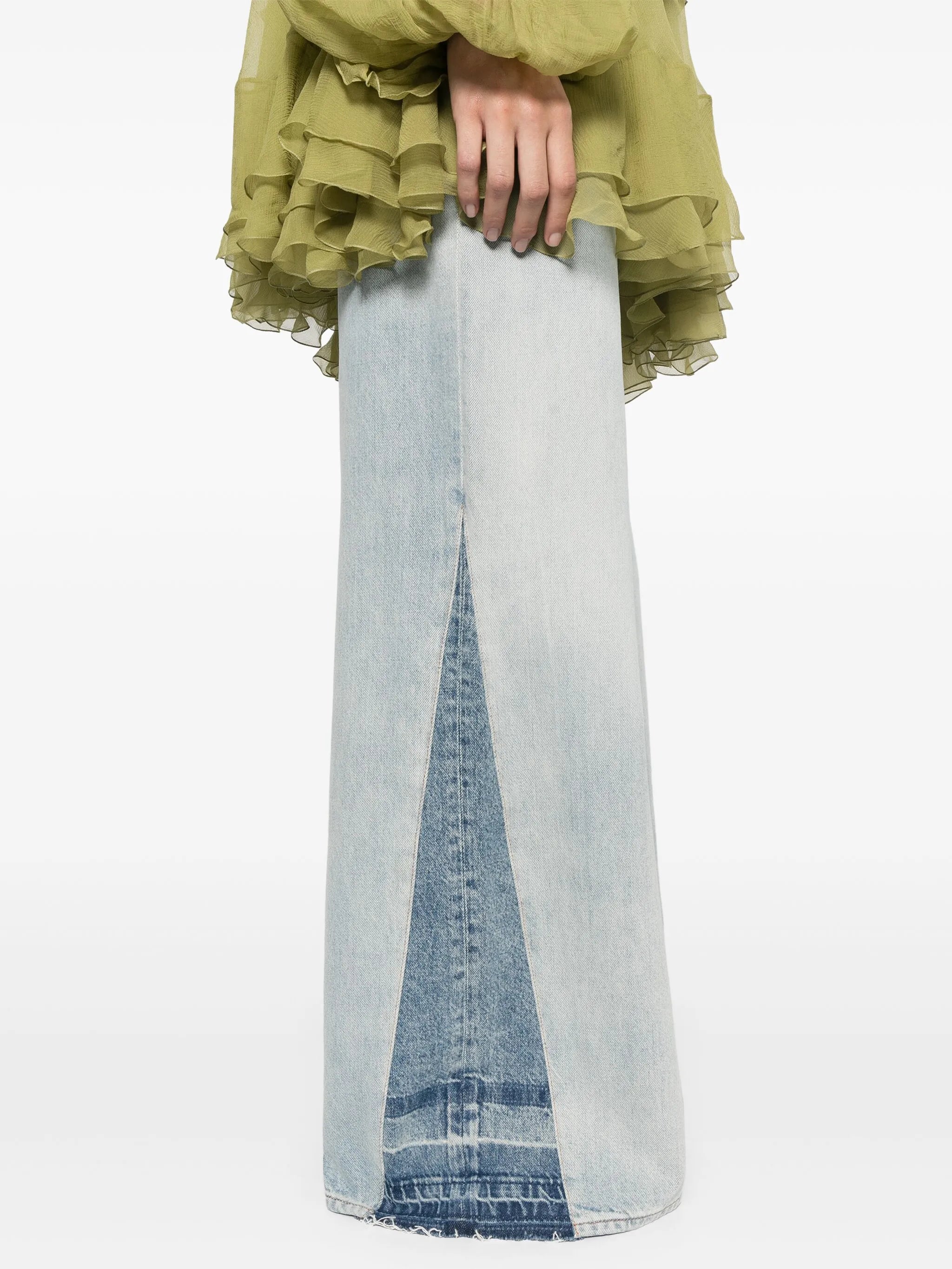 high-rise wide-leg jeans
